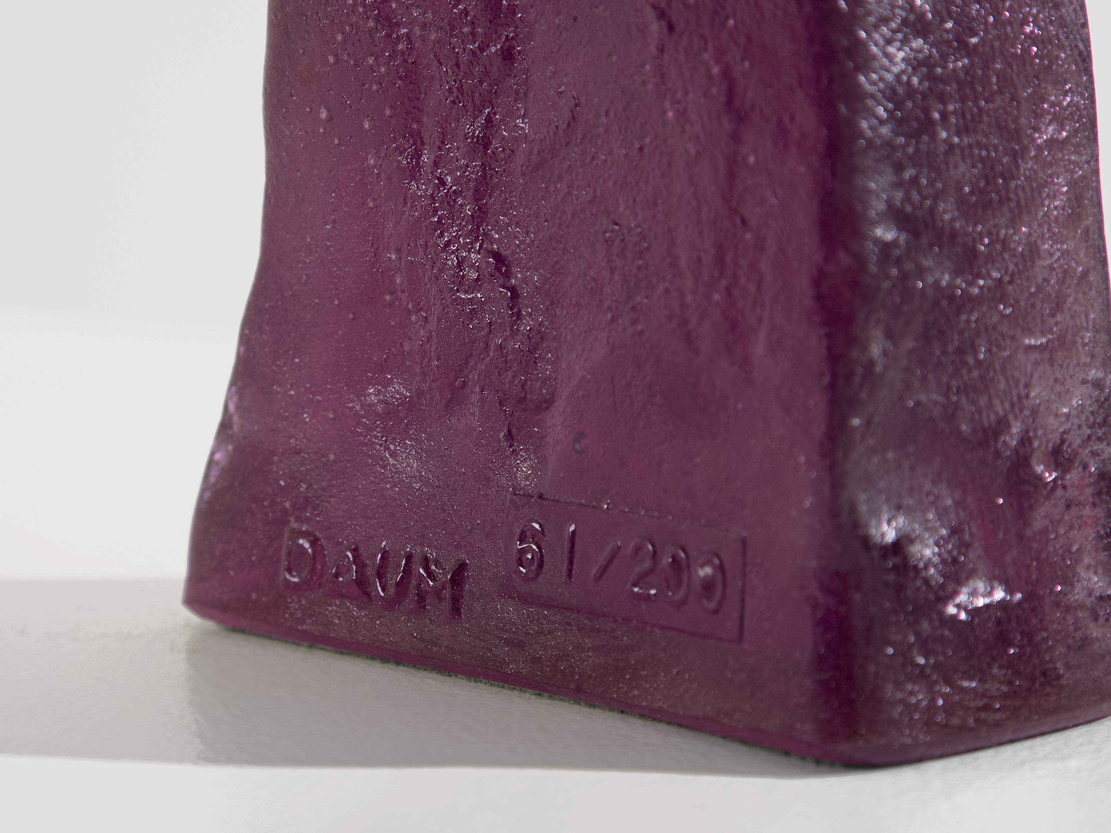 Glass paste Sculpture Claude Wetzstein for Daum circa 1970