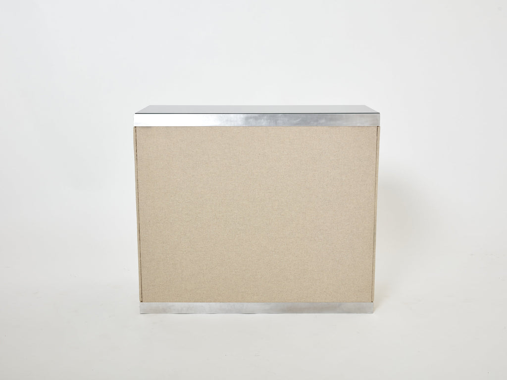 Guido Faleschini for Hermès sideboard cabinets lacquered steel leather 1970s