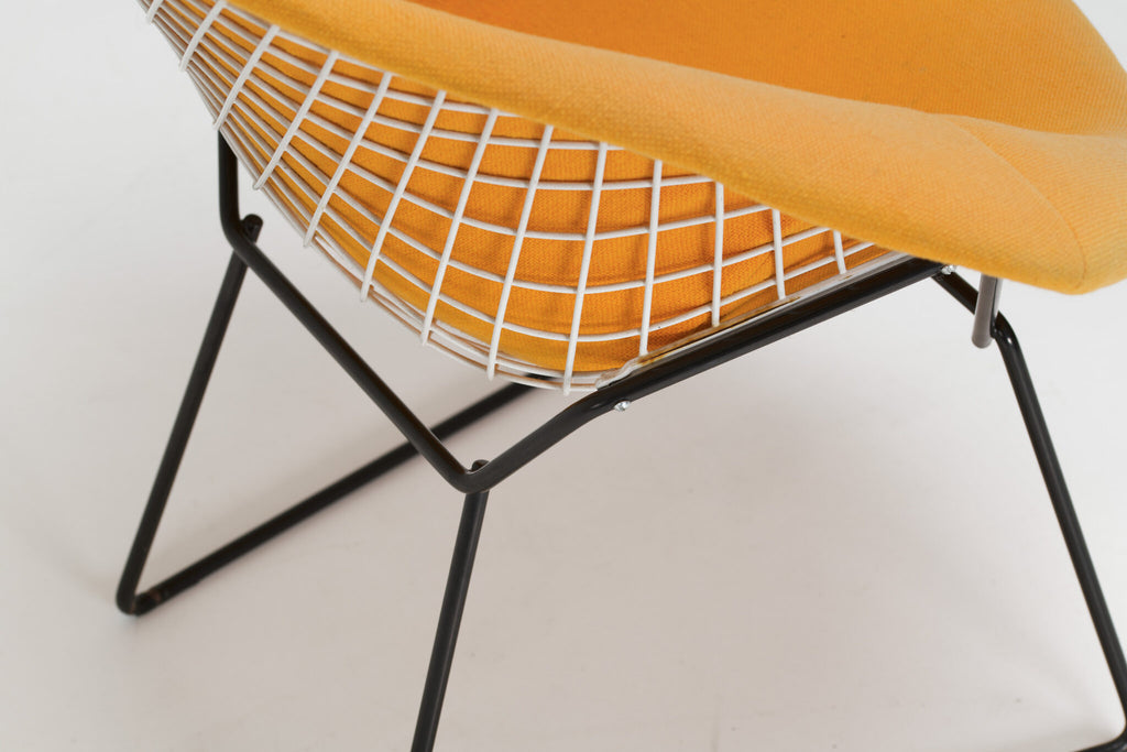 Harry Bertoia Diamond Chair – Yellow Upholstery