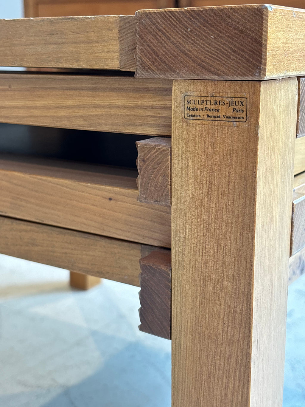 Modulable Coffee tablewith three top by Bernard Vuarnesson, circa 1970