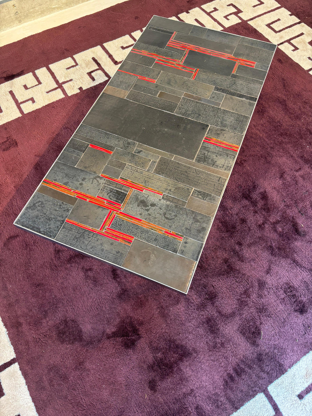 Incredible and massive Pia Manu coffee table