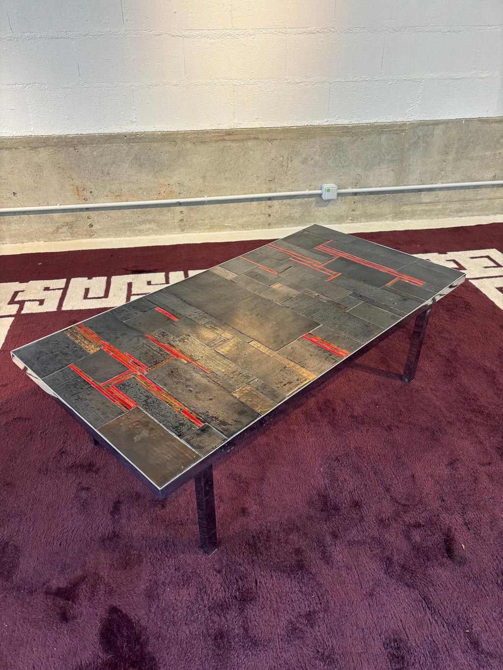 Incredible and massive Pia Manu coffee table