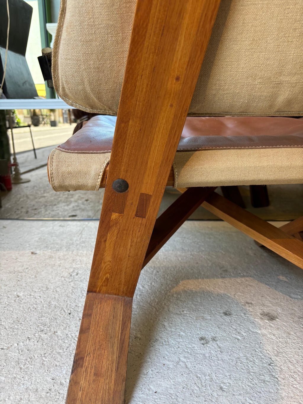 Rare pair of S46 easy chairs by Pierre Chapo