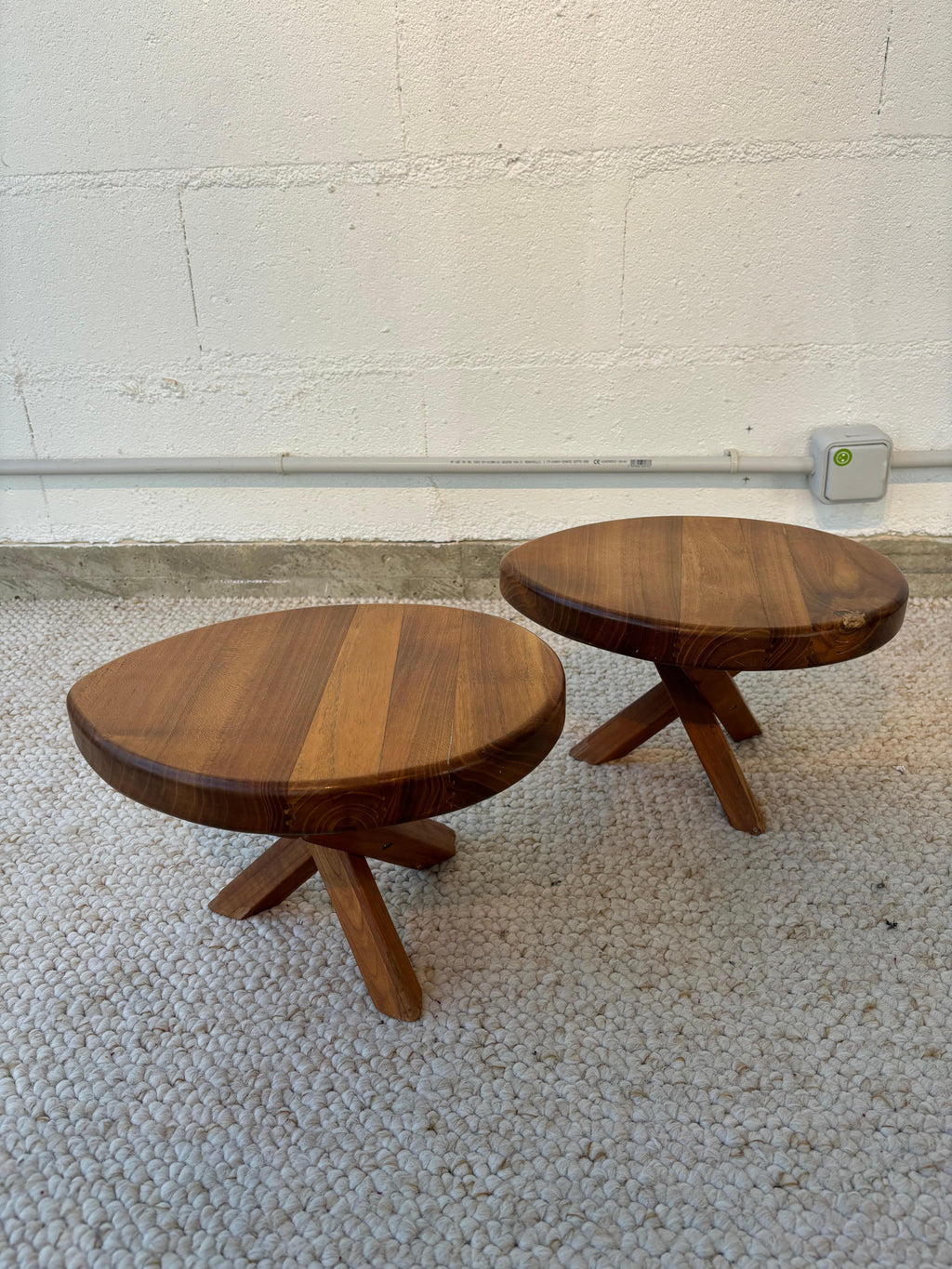 Stool or side table producted by Seltz after Pierre Chapo