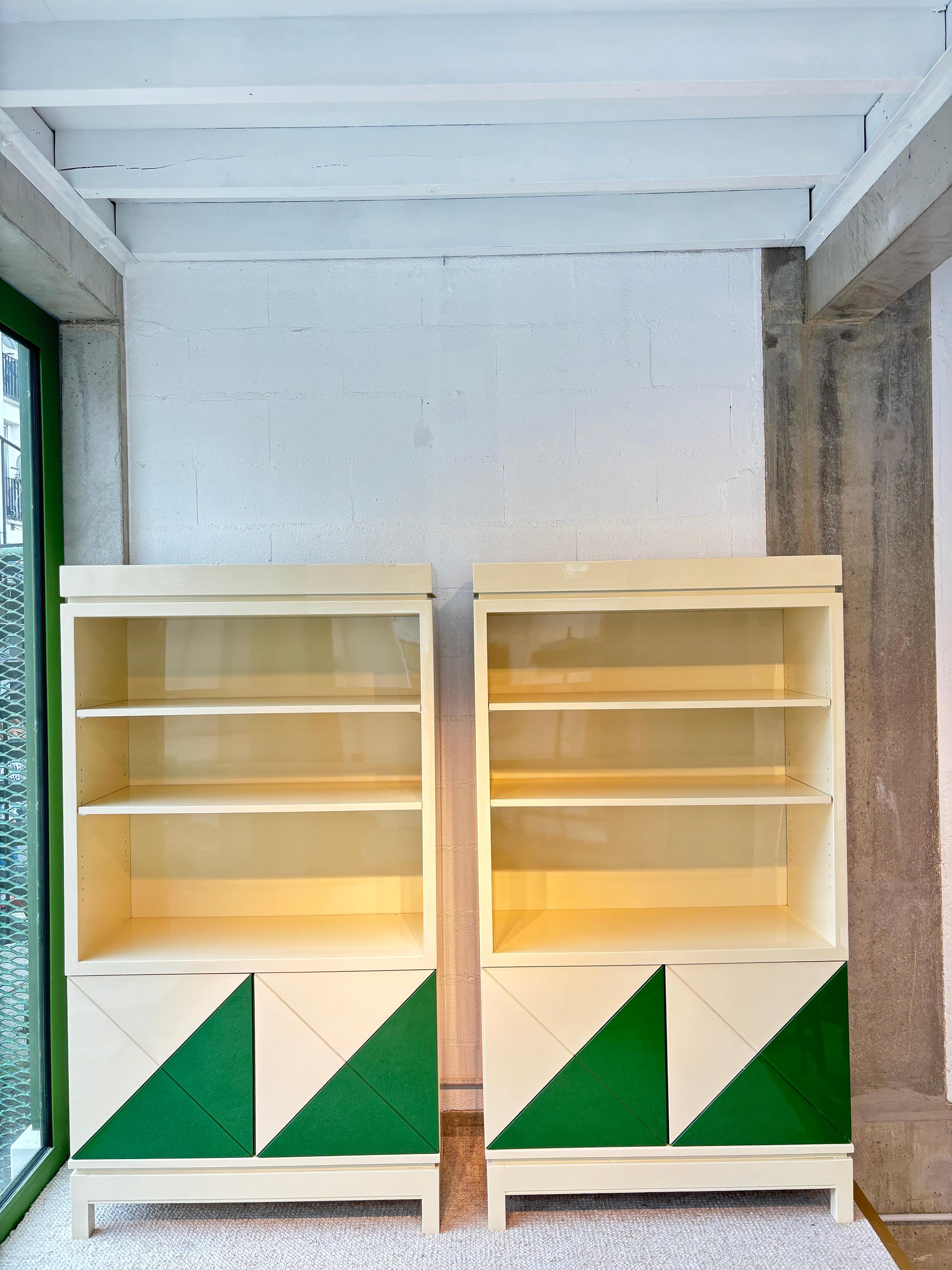 Rare pair of cabinets by Emiel Veranneman