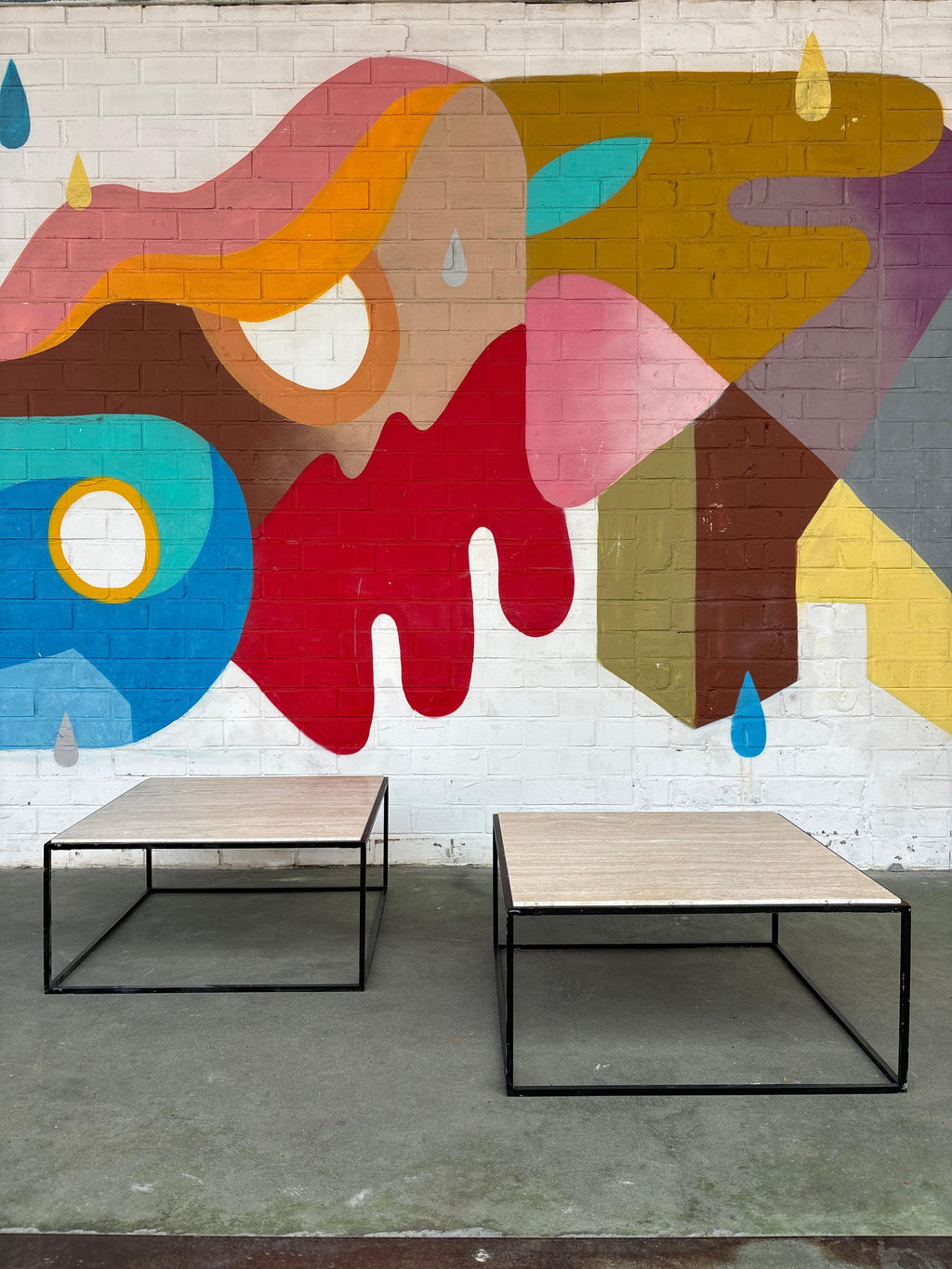 Pair of capri side tables by Jorge Zalszupin