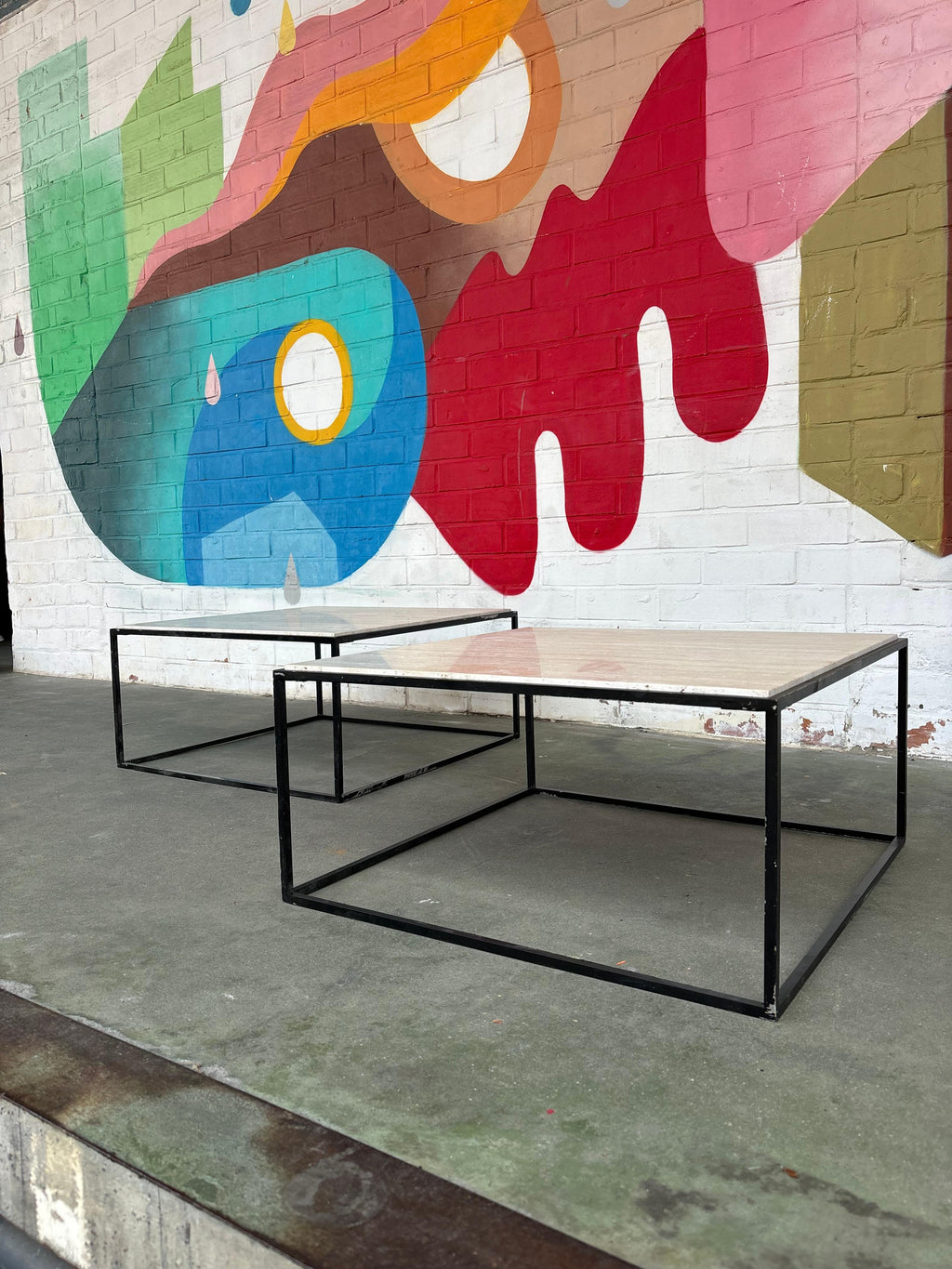 Pair of capri side tables by Jorge Zalszupin