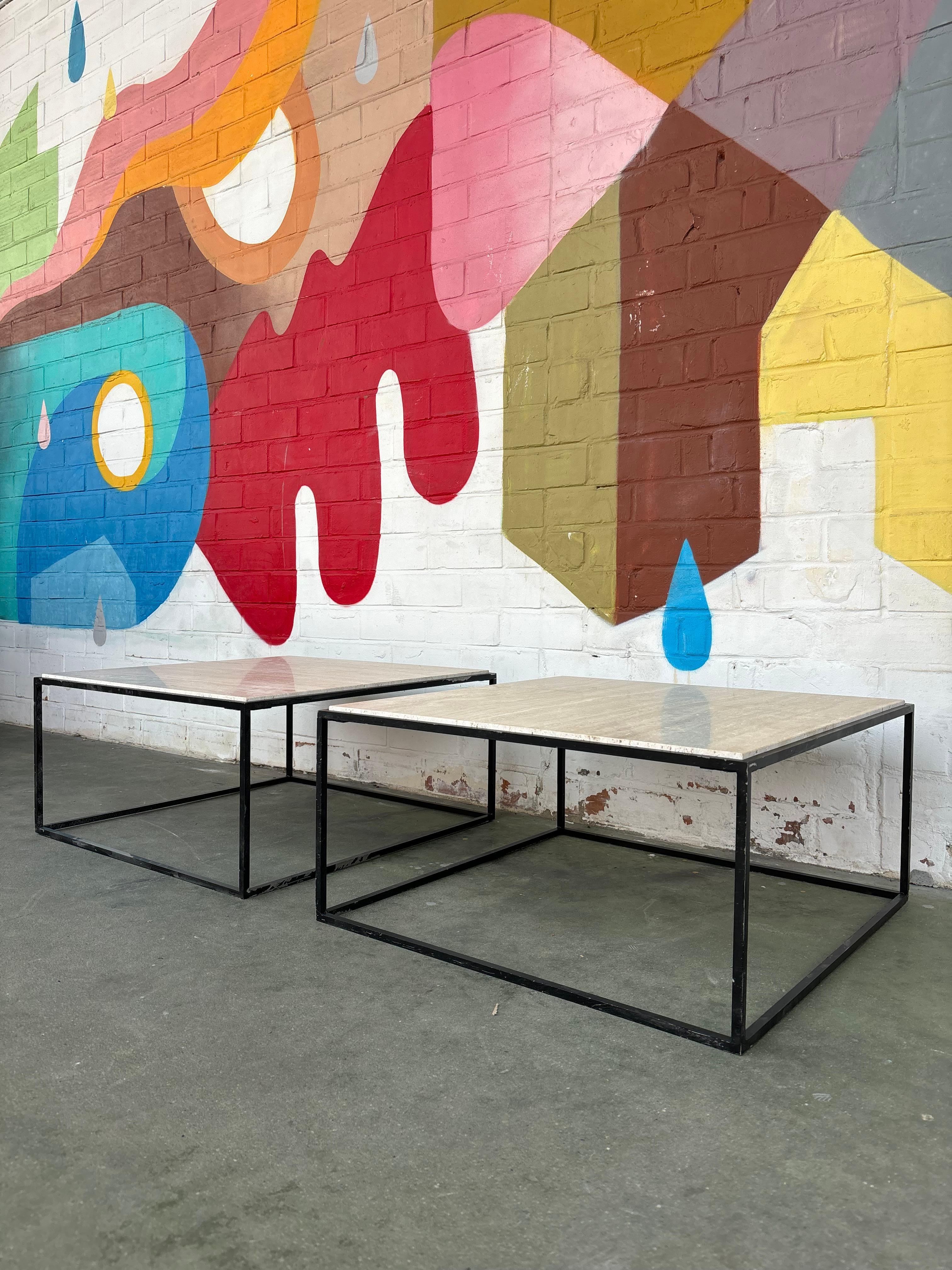 Pair of capri side tables by Jorge Zalszupin