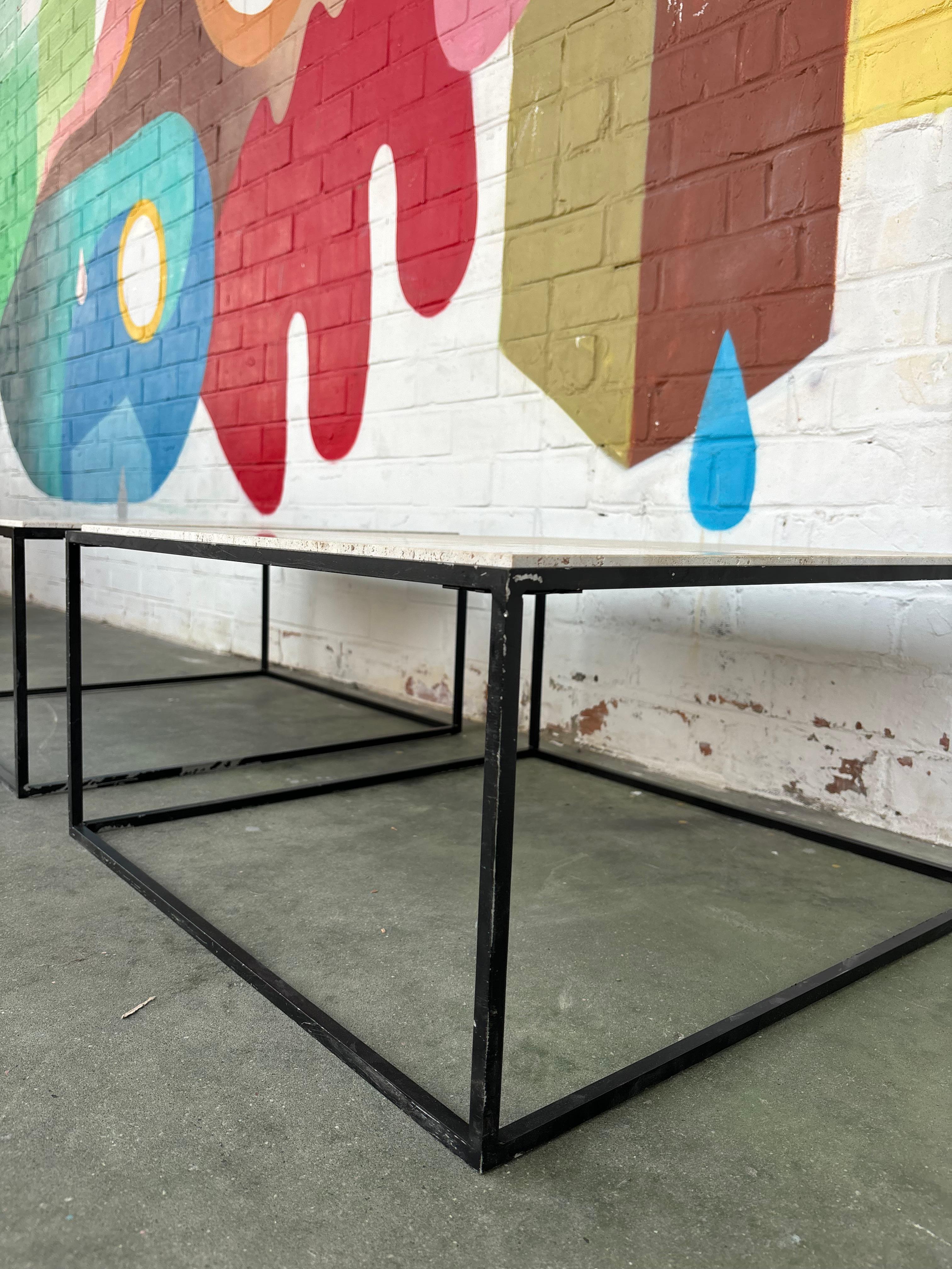 Pair of capri side tables by Jorge Zalszupin