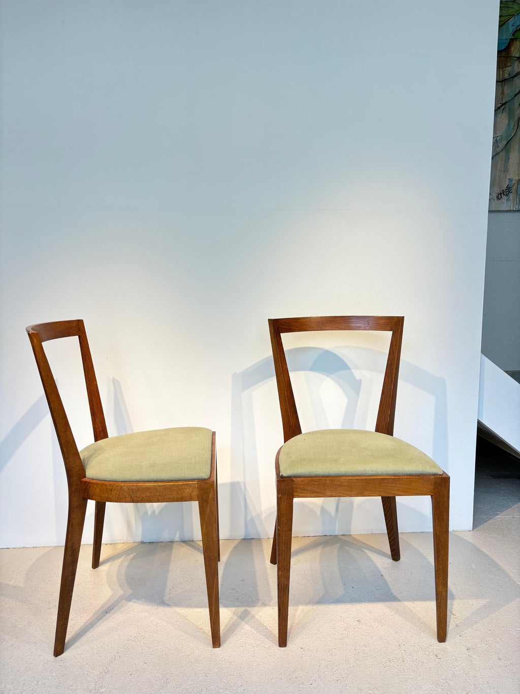 Rare set of six chairs by Gio Ponti model 504 circa 1943