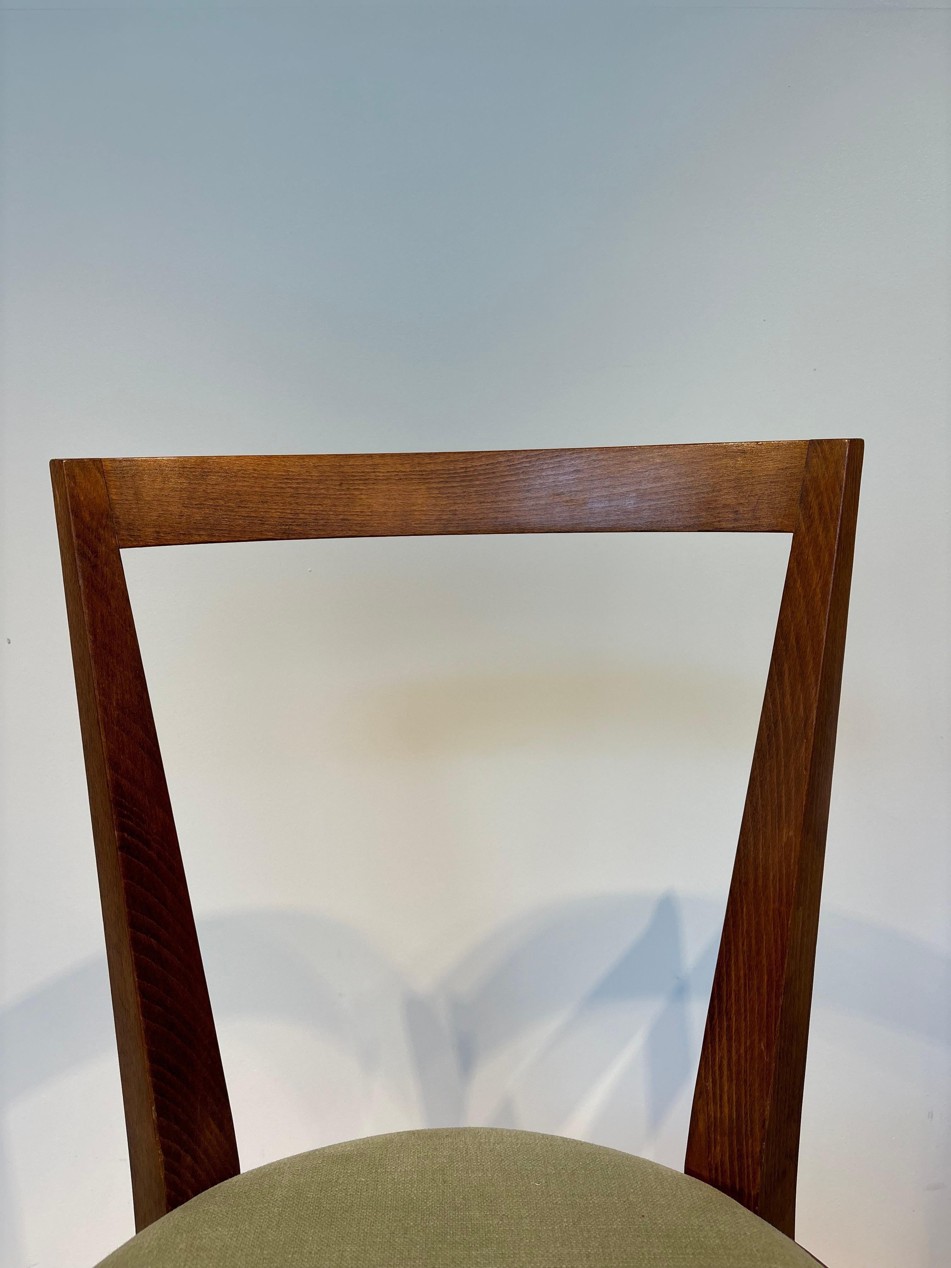 Rare set of six chairs by Gio Ponti model 504 circa 1943