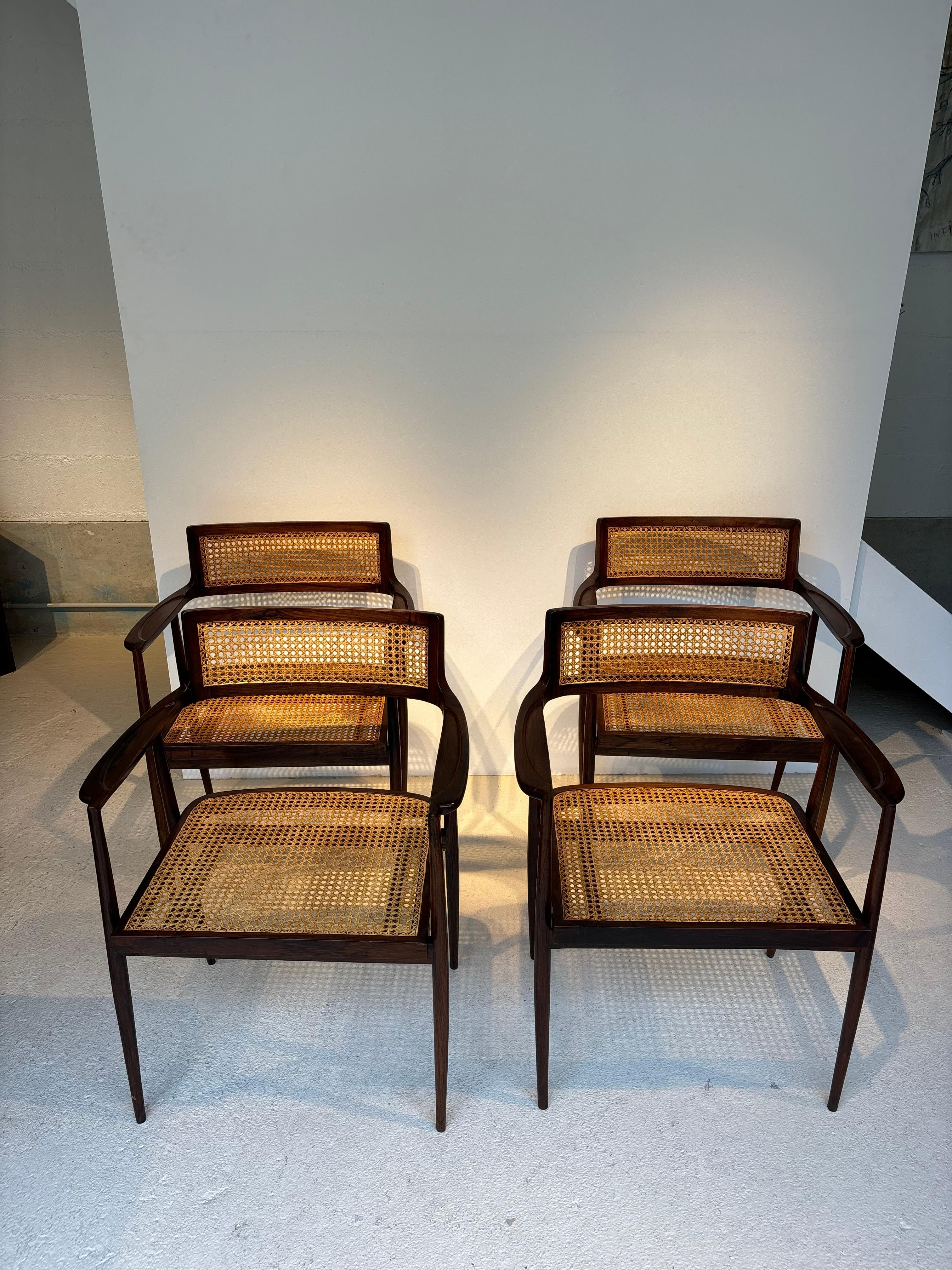 Scarce set of Joaquim Tenreiro armchairs