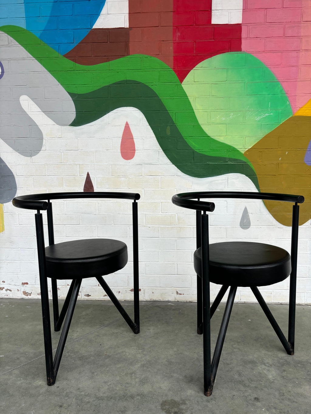 Pair of miss dorn chair by Philippe Starck