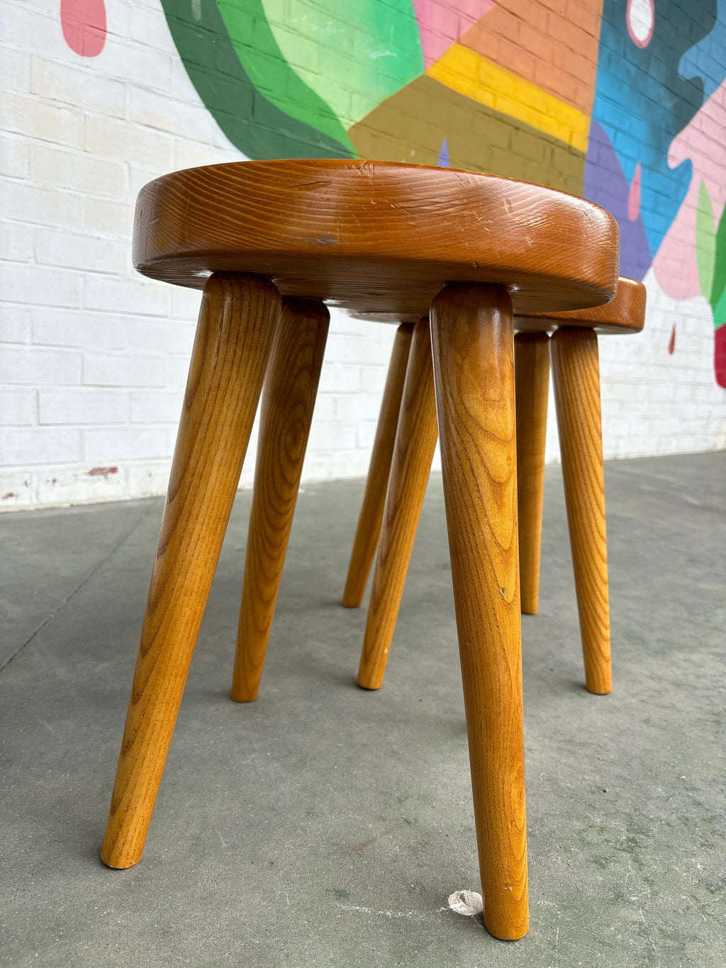 Pair of René Martin Stools