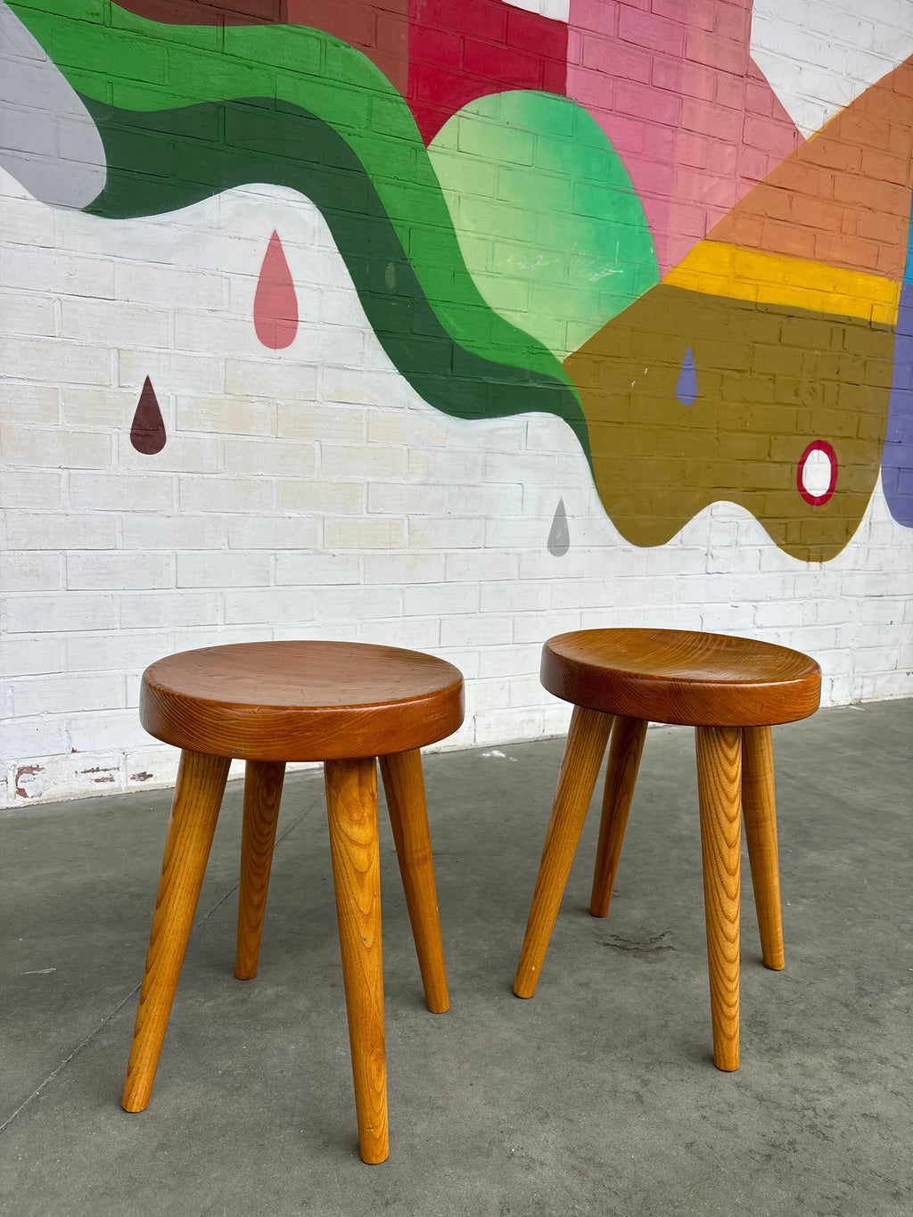 Pair of René Martin Stools