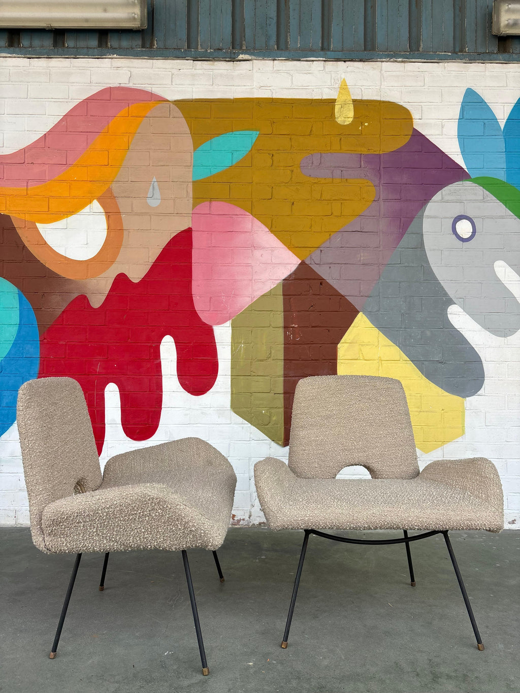 Martin Eisler and Carlo Hauner pair of armchairs