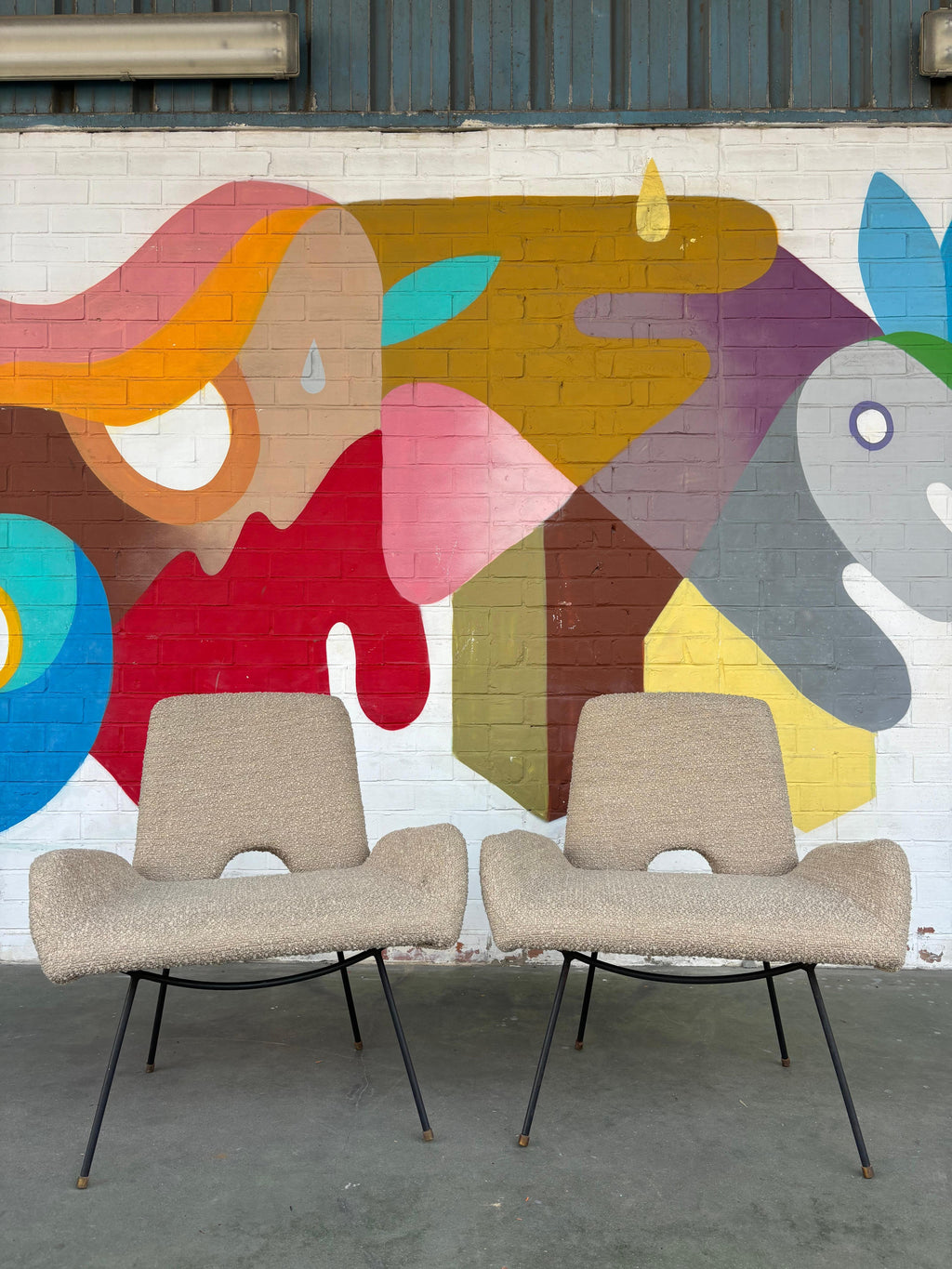 Martin Eisler and Carlo Hauner pair of armchairs