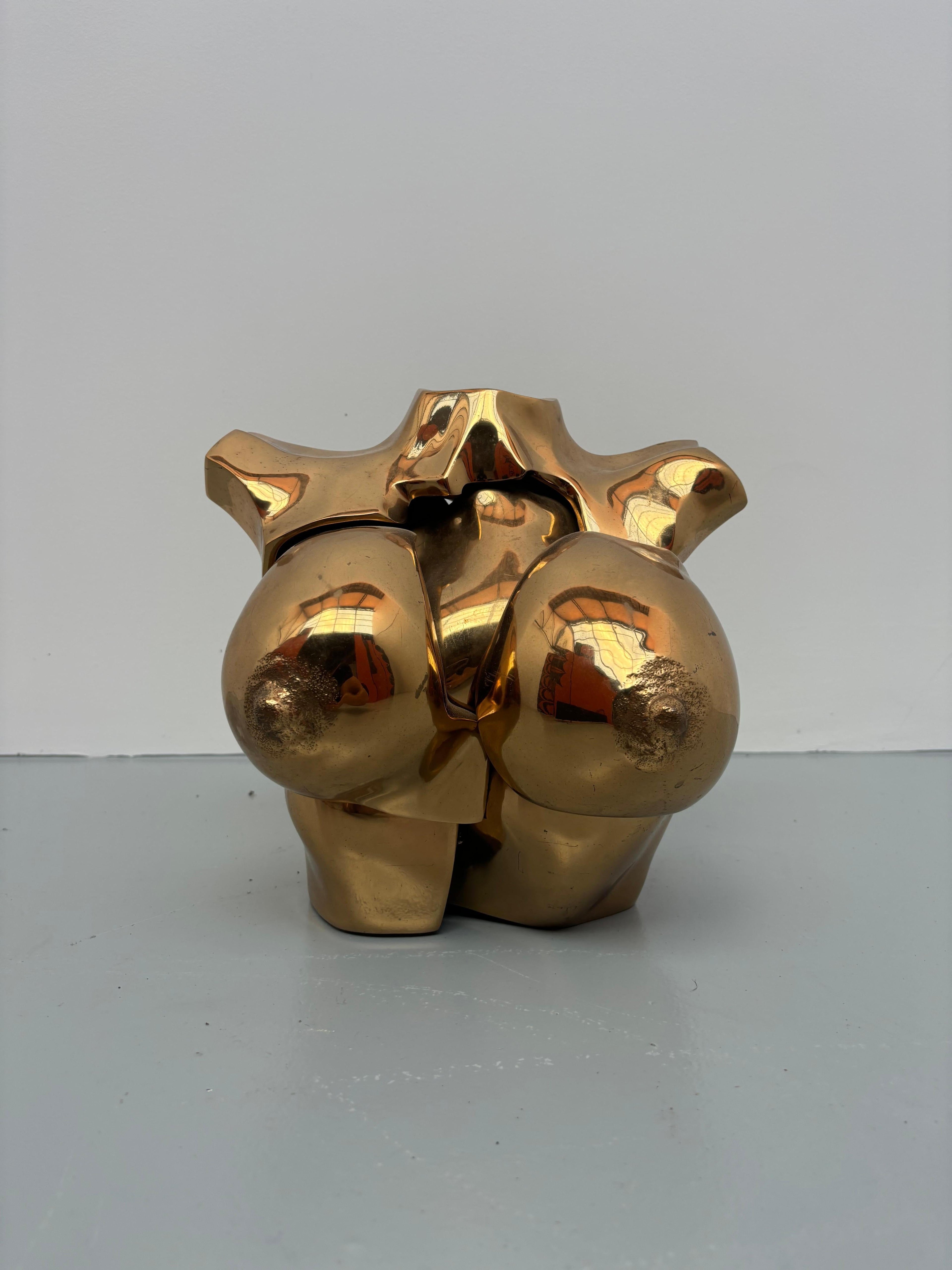 Woman bust in bronze by Michel Jaubert