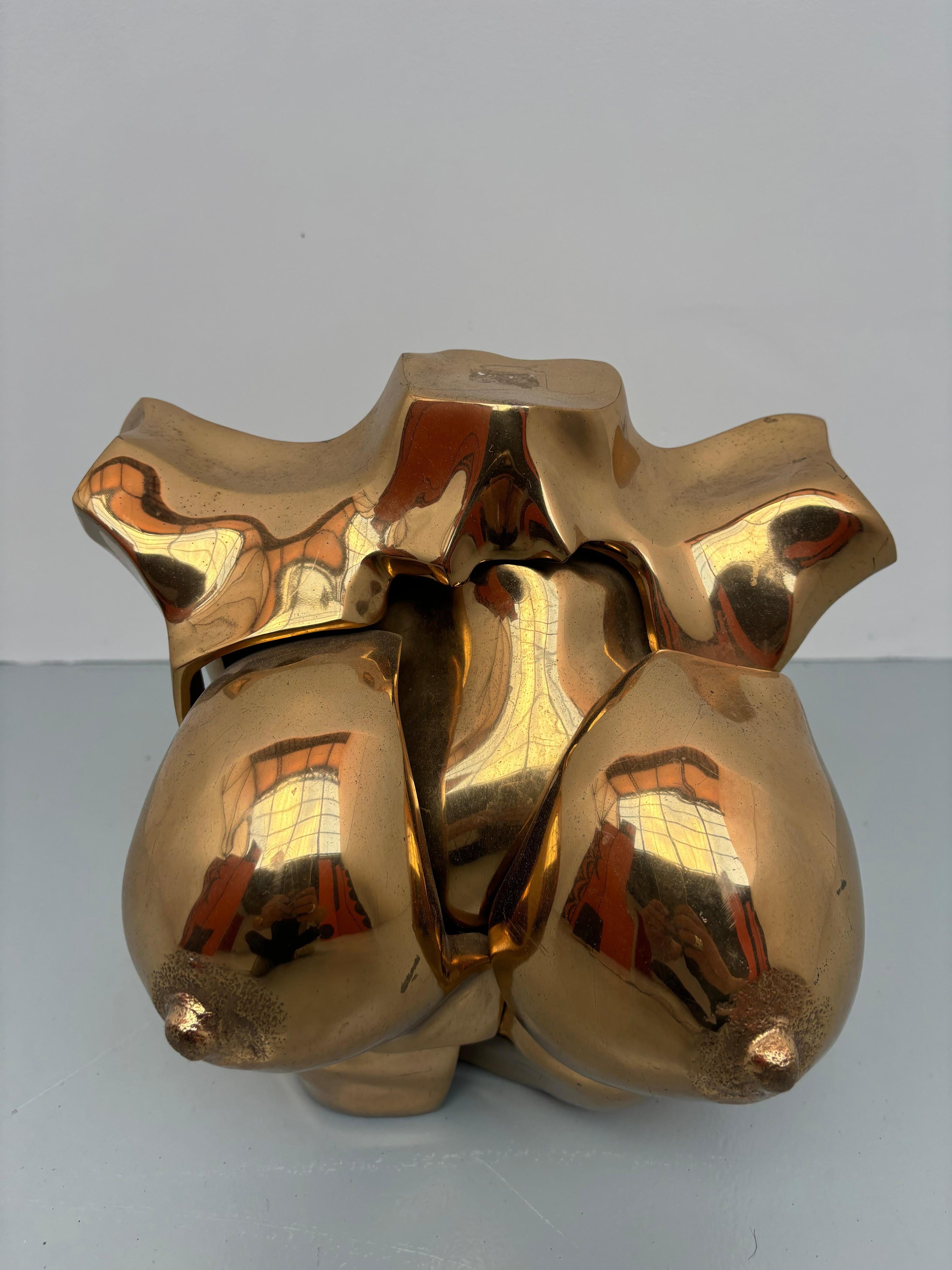 Woman bust in bronze by Michel Jaubert