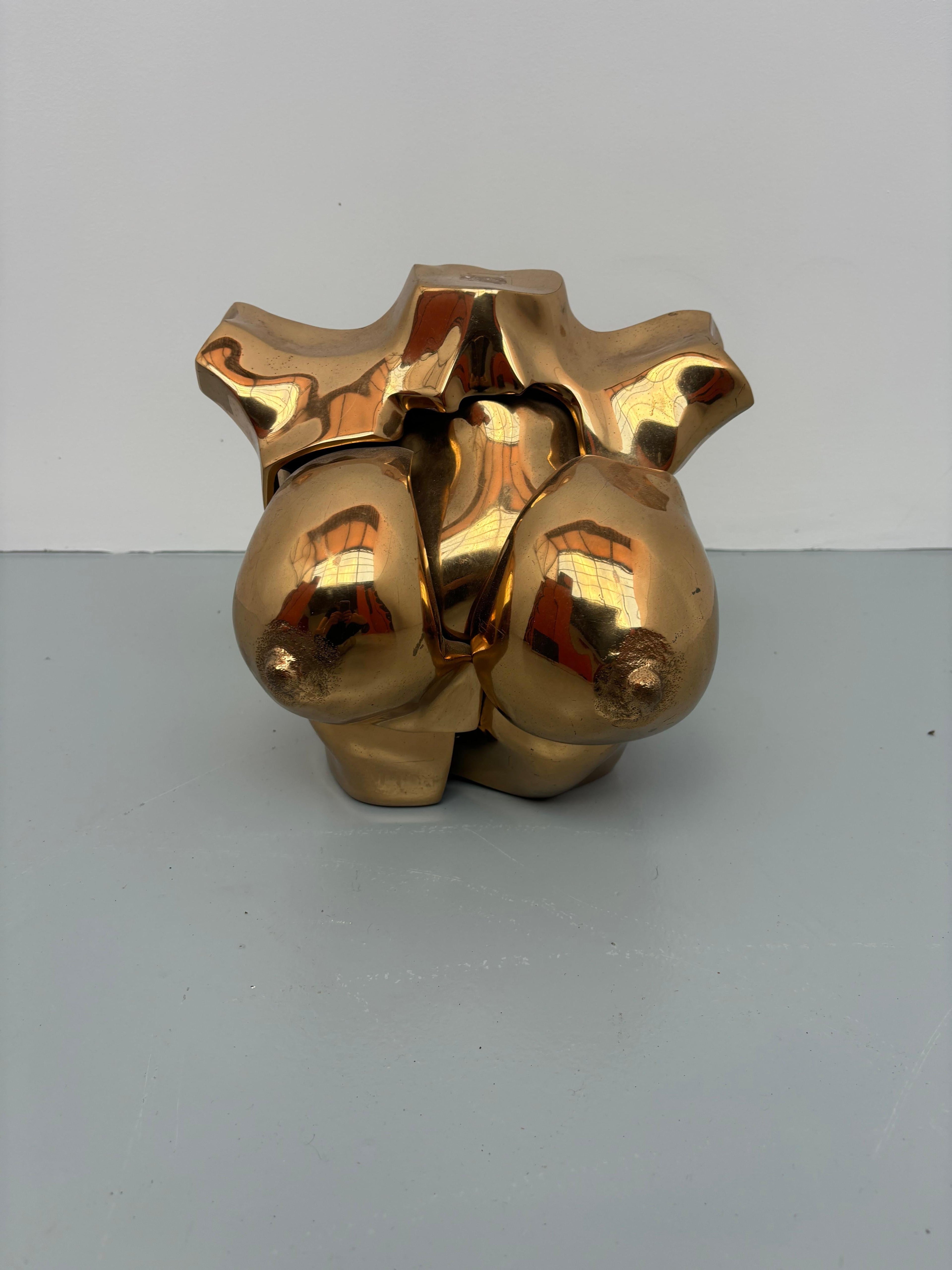 Woman bust in bronze by Michel Jaubert
