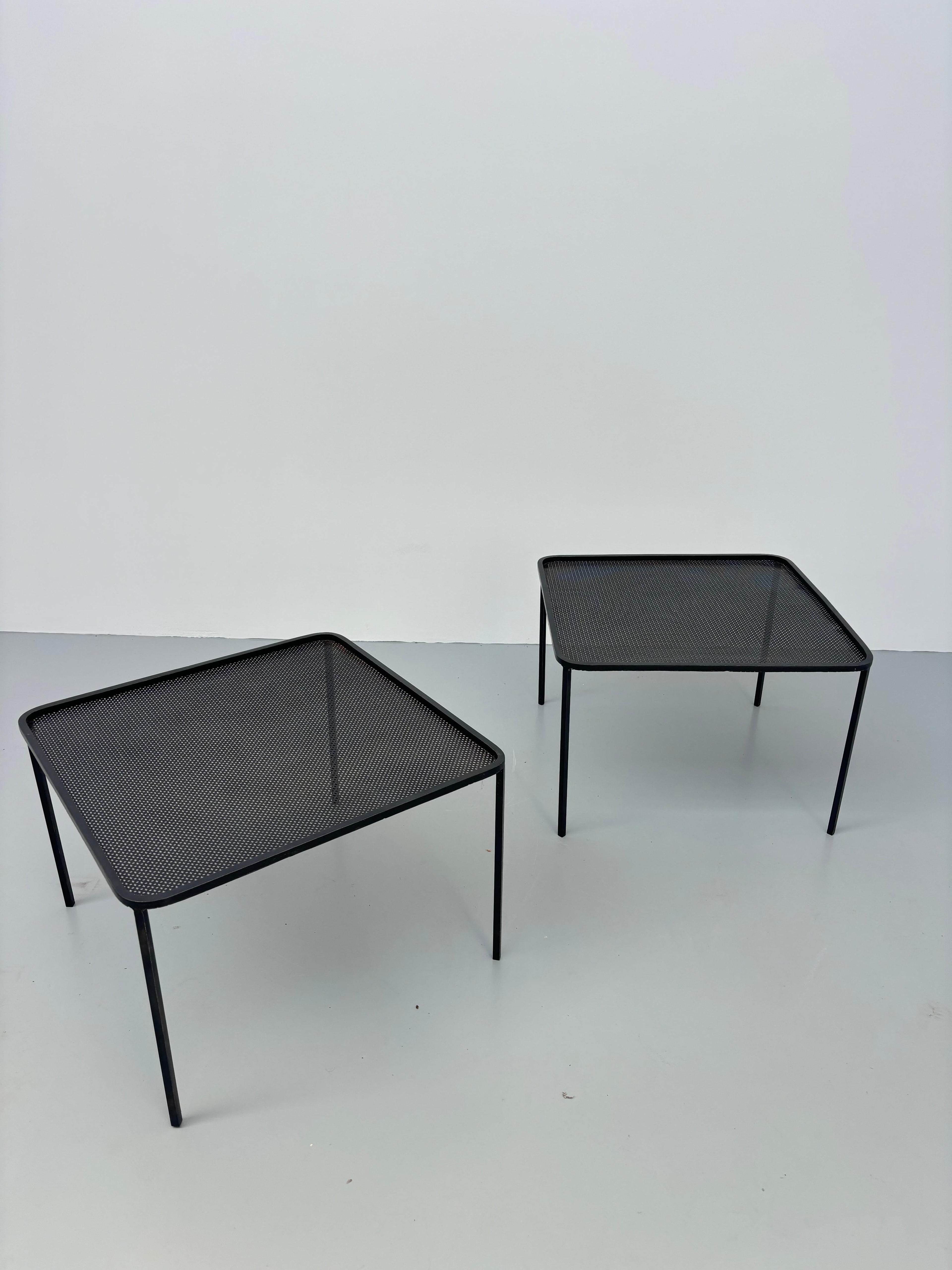 Pair of side tables by Mathieu Matégot