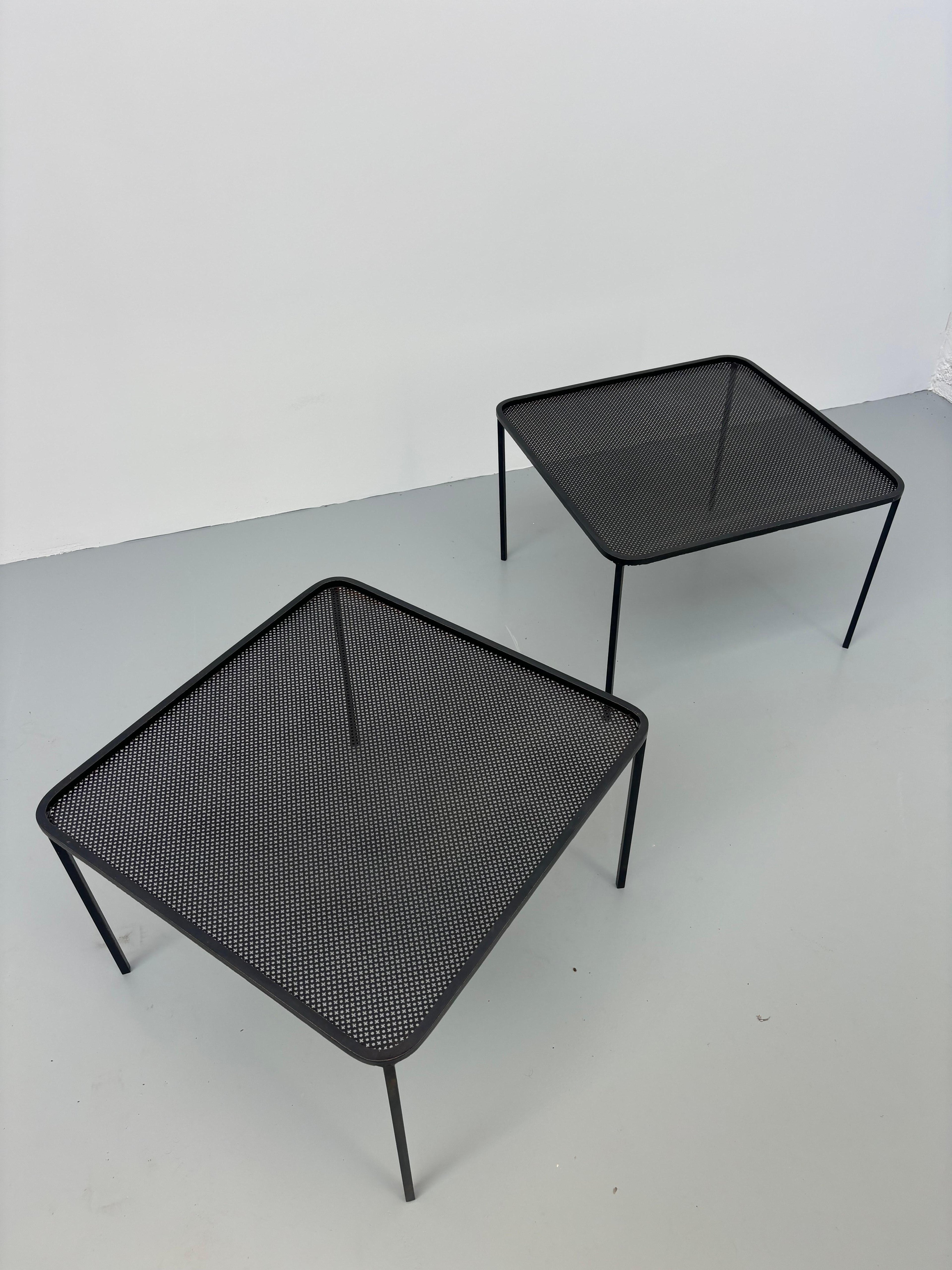 Pair of side tables by Mathieu Matégot