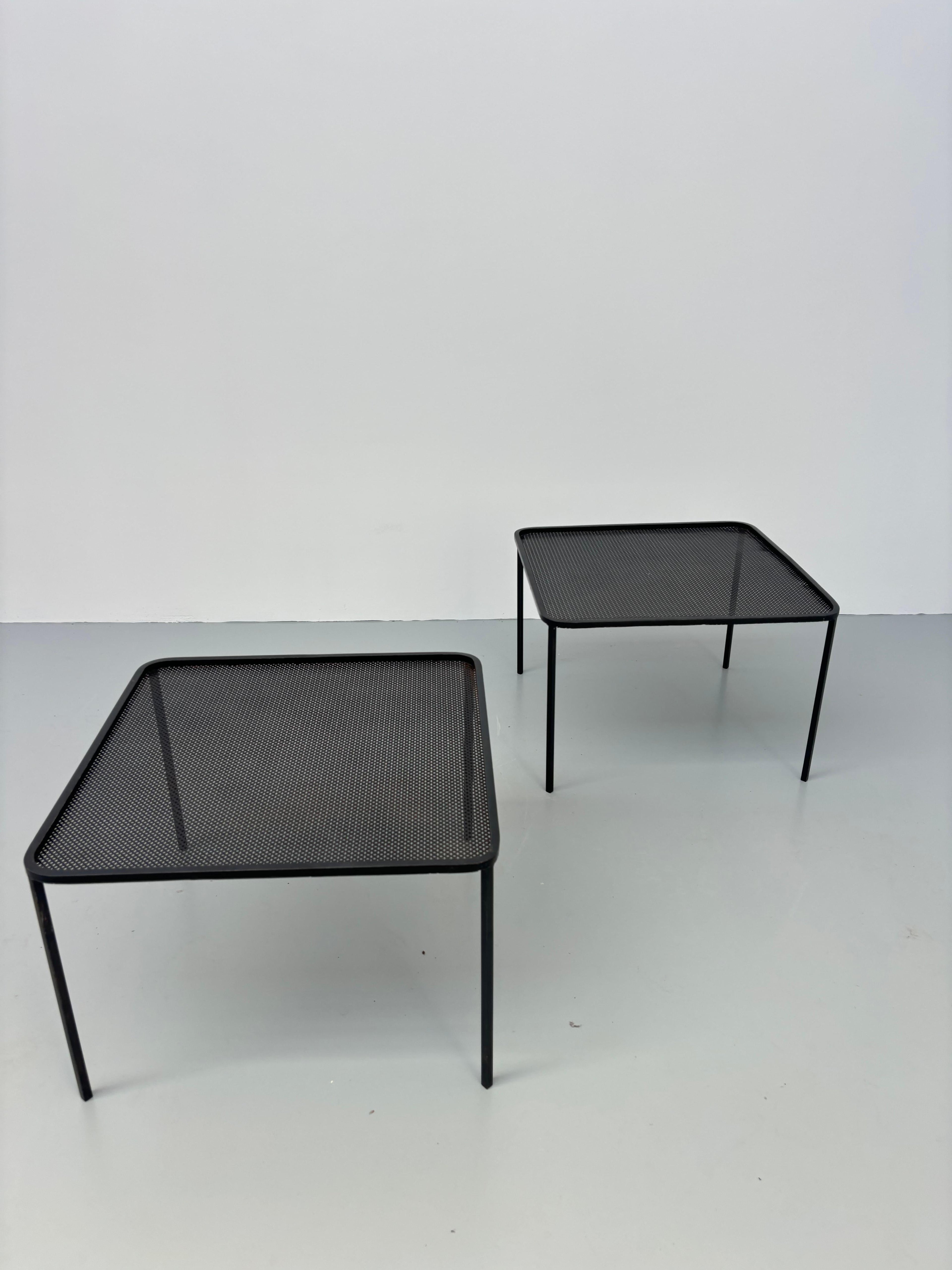 Pair of side tables by Mathieu Matégot