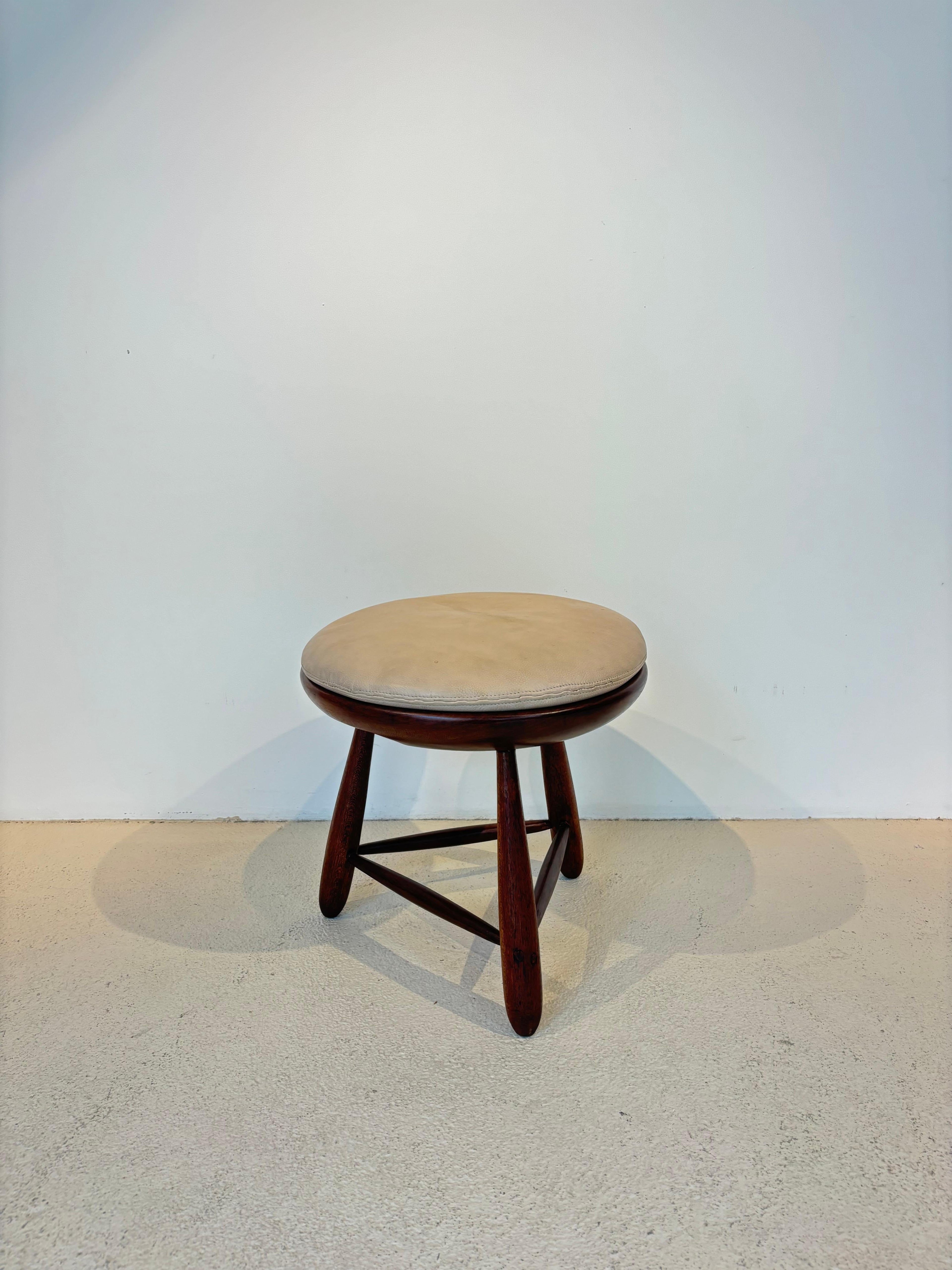 Early mocho stool by Sergio Rodrigues