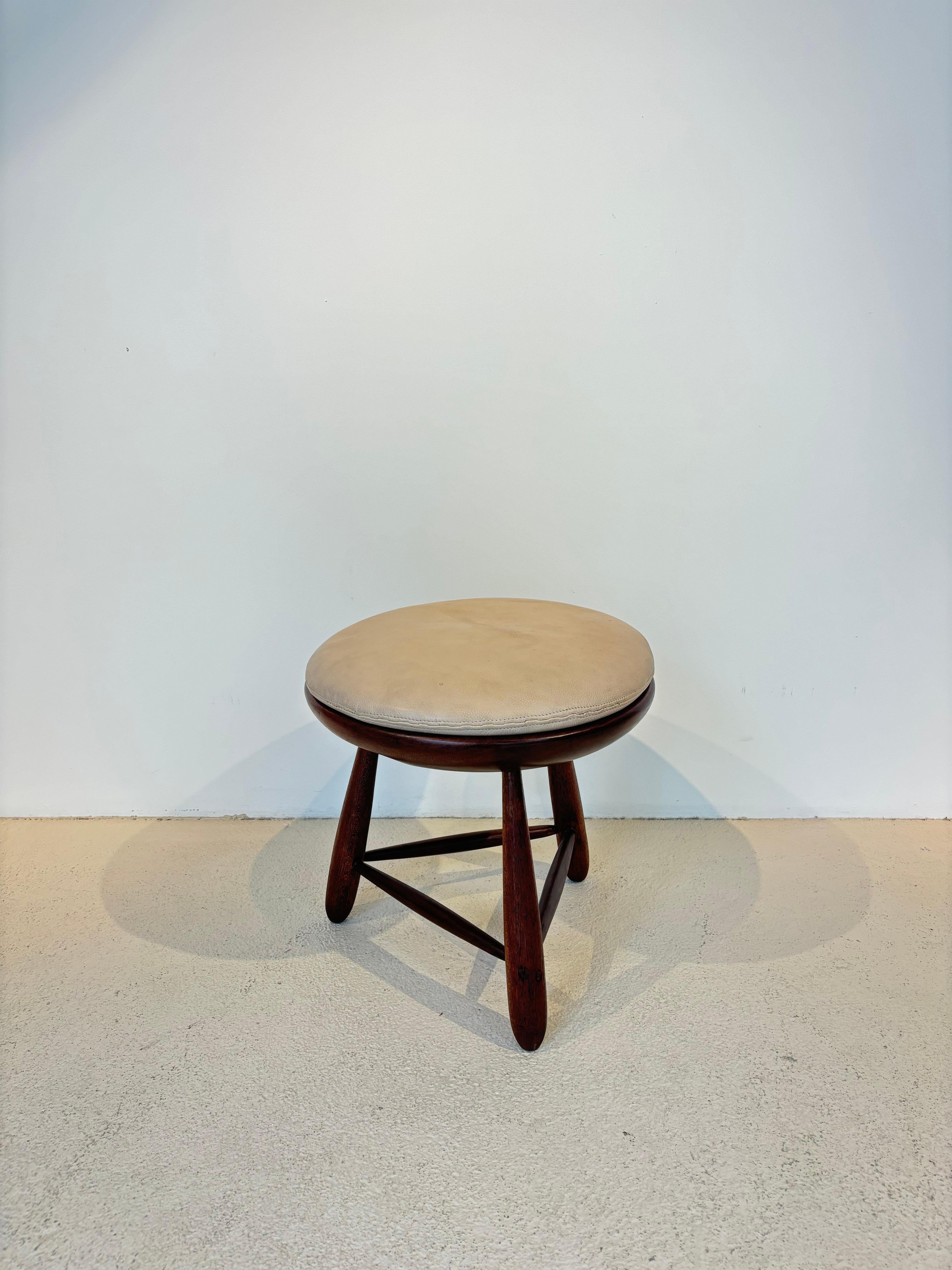 Early mocho stool by Sergio Rodrigues