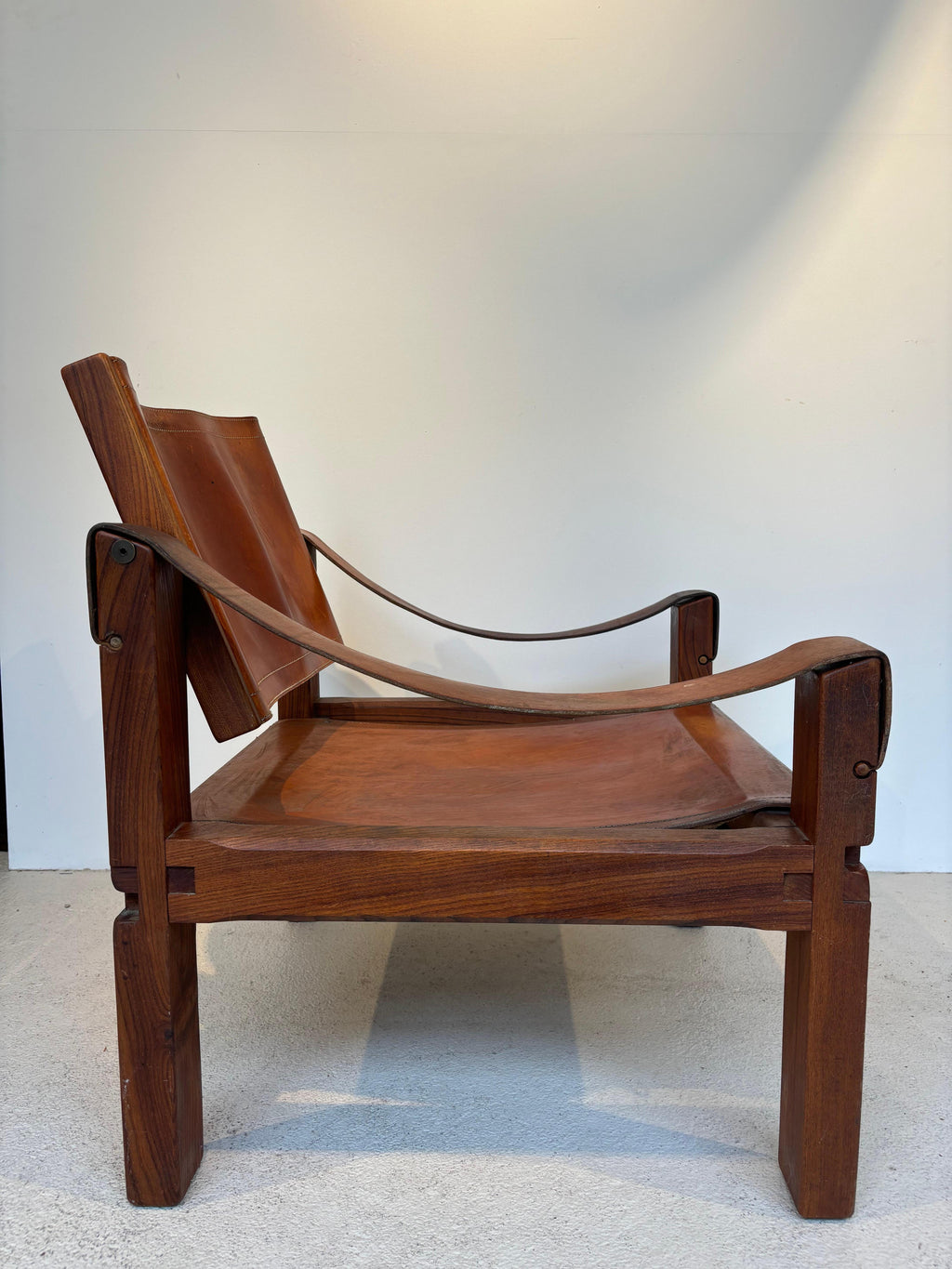S10 armchair by Pierre Chapo with great patina