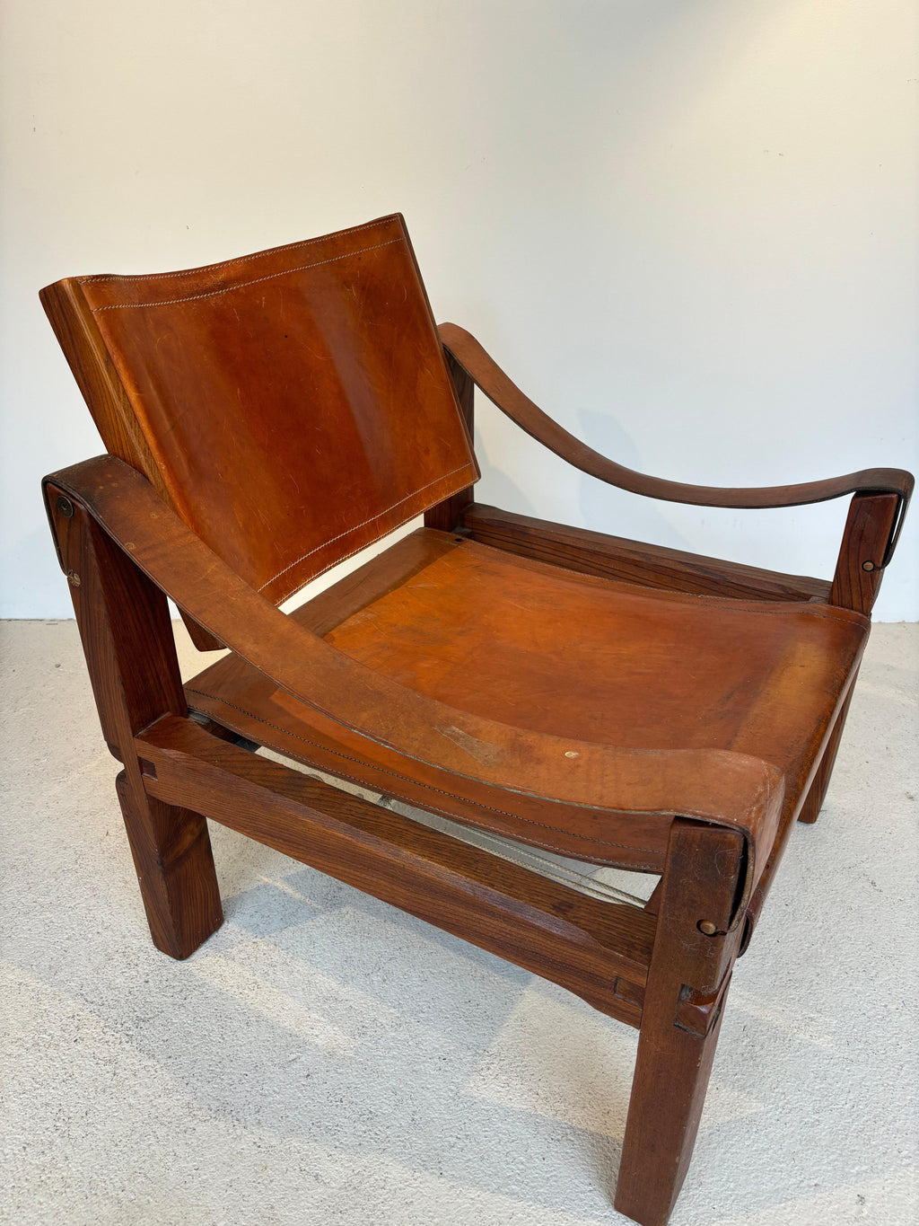 S10 armchair by Pierre Chapo with great patina