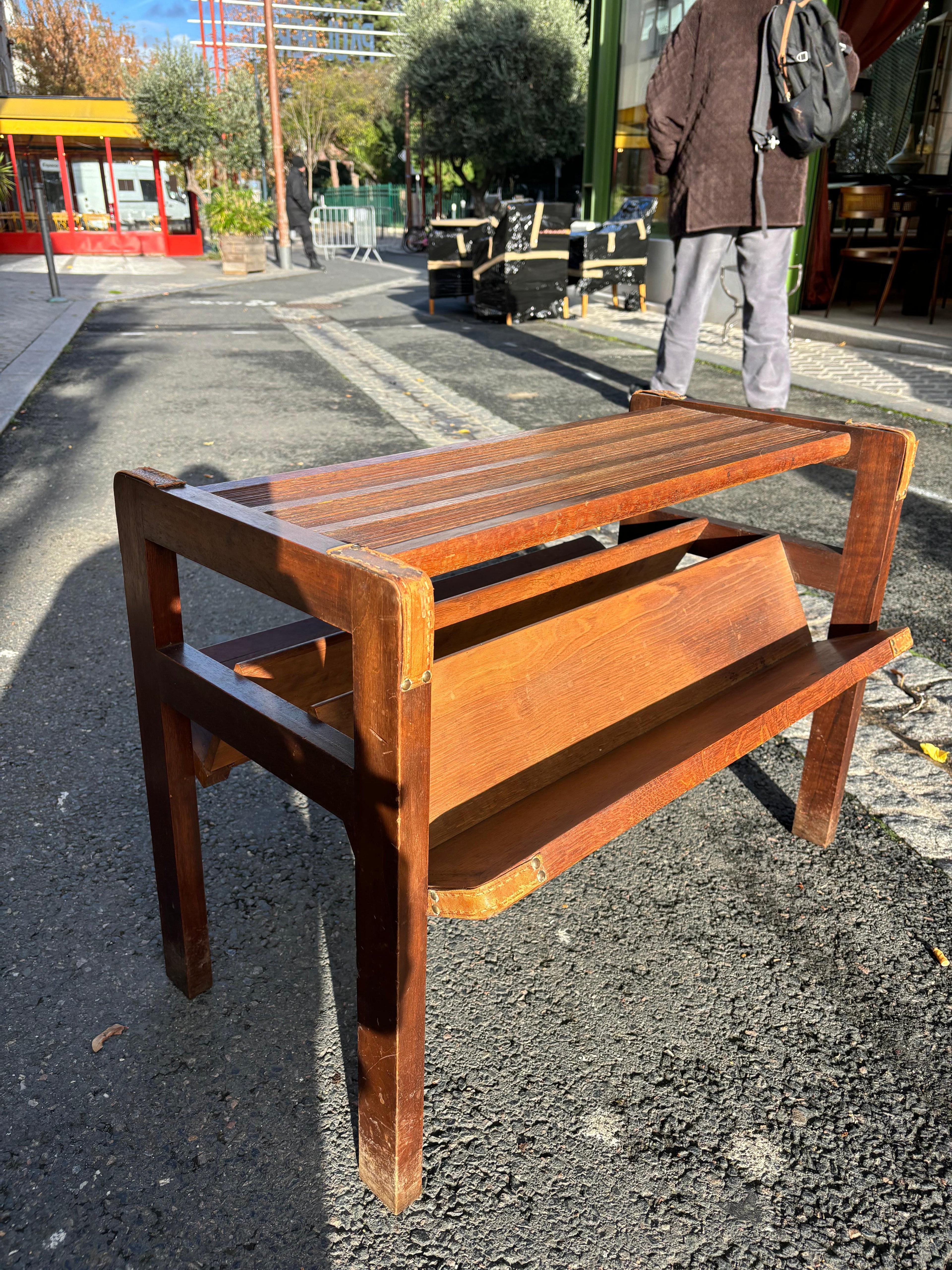 Side table by Jacques Adnet