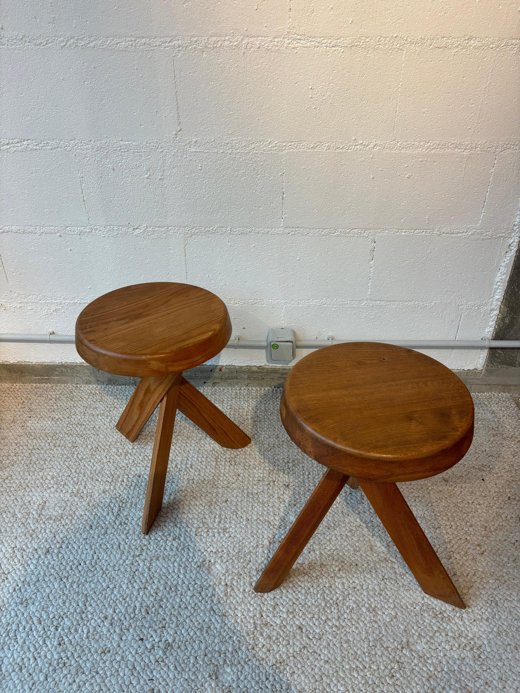 S31 Or Sfax stools by Pierre Chapo