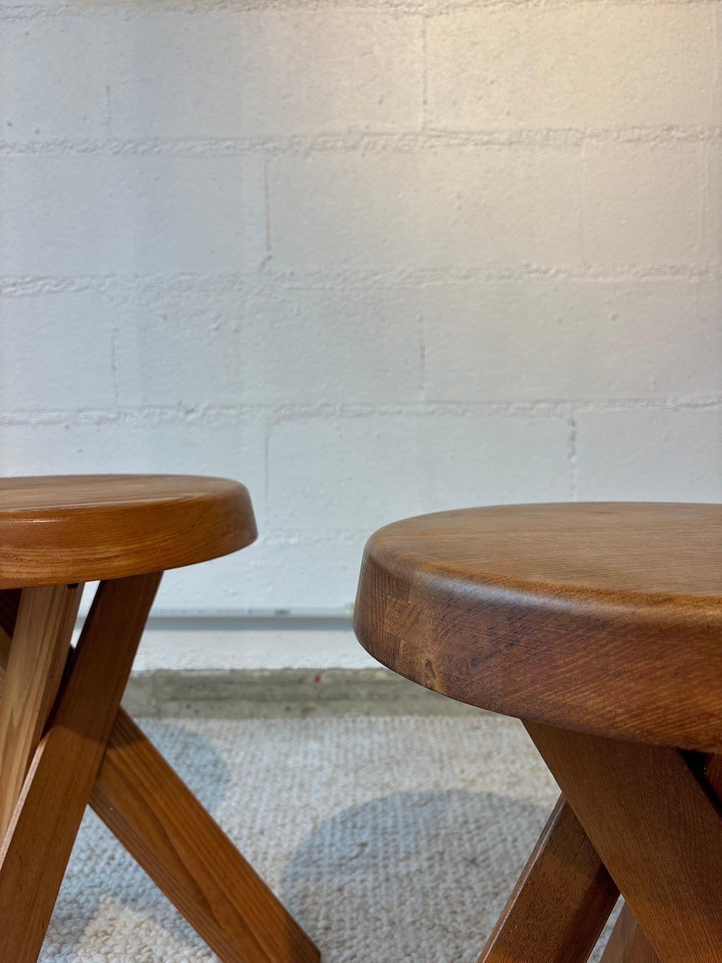 S31 Or Sfax stools by Pierre Chapo