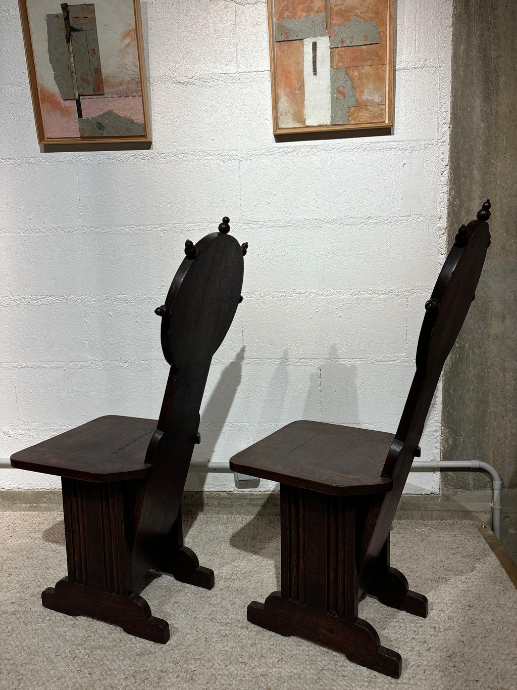 Pair of chairs by Charles Dudouyt