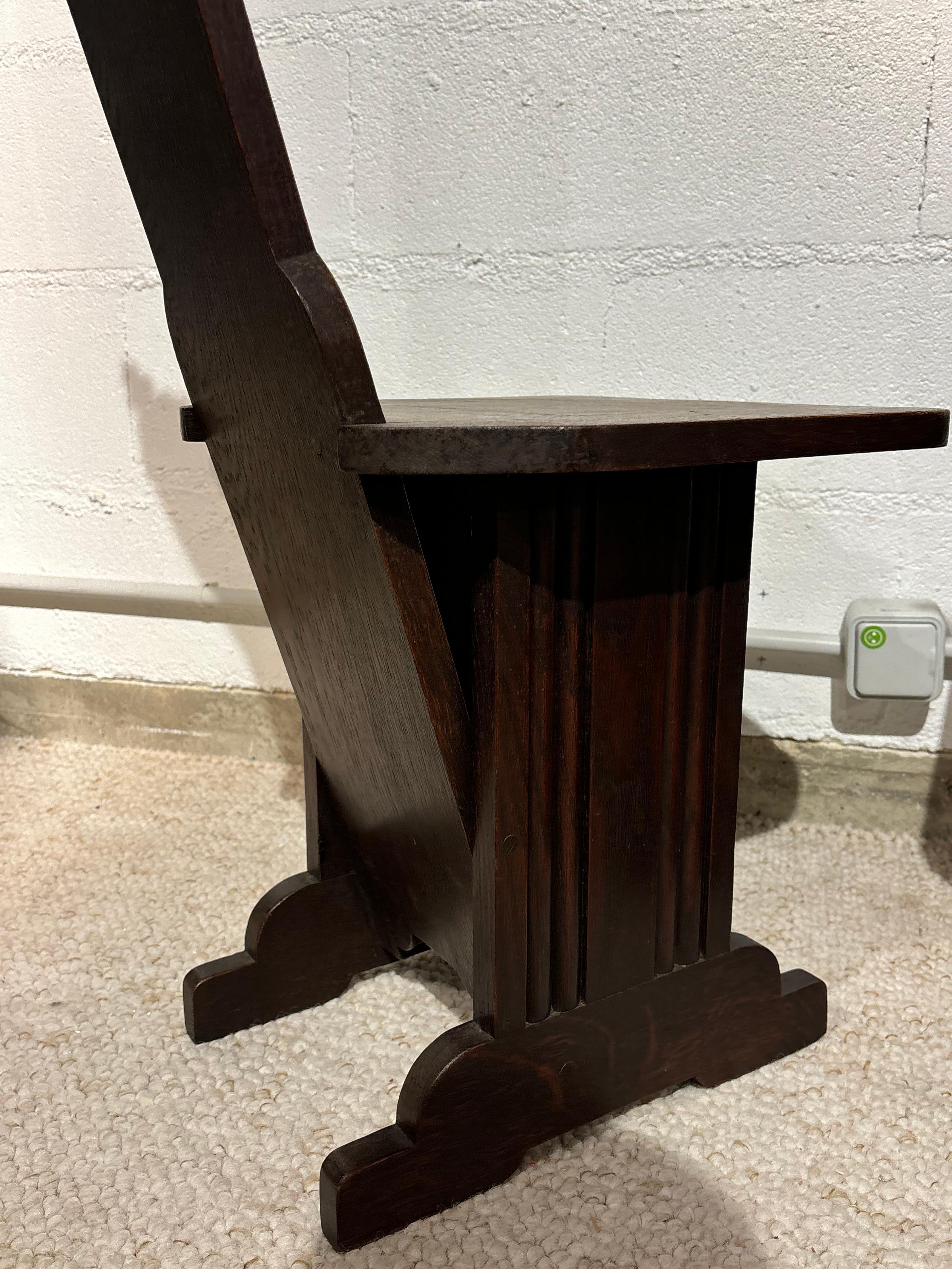 Pair of chairs by Charles Dudouyt