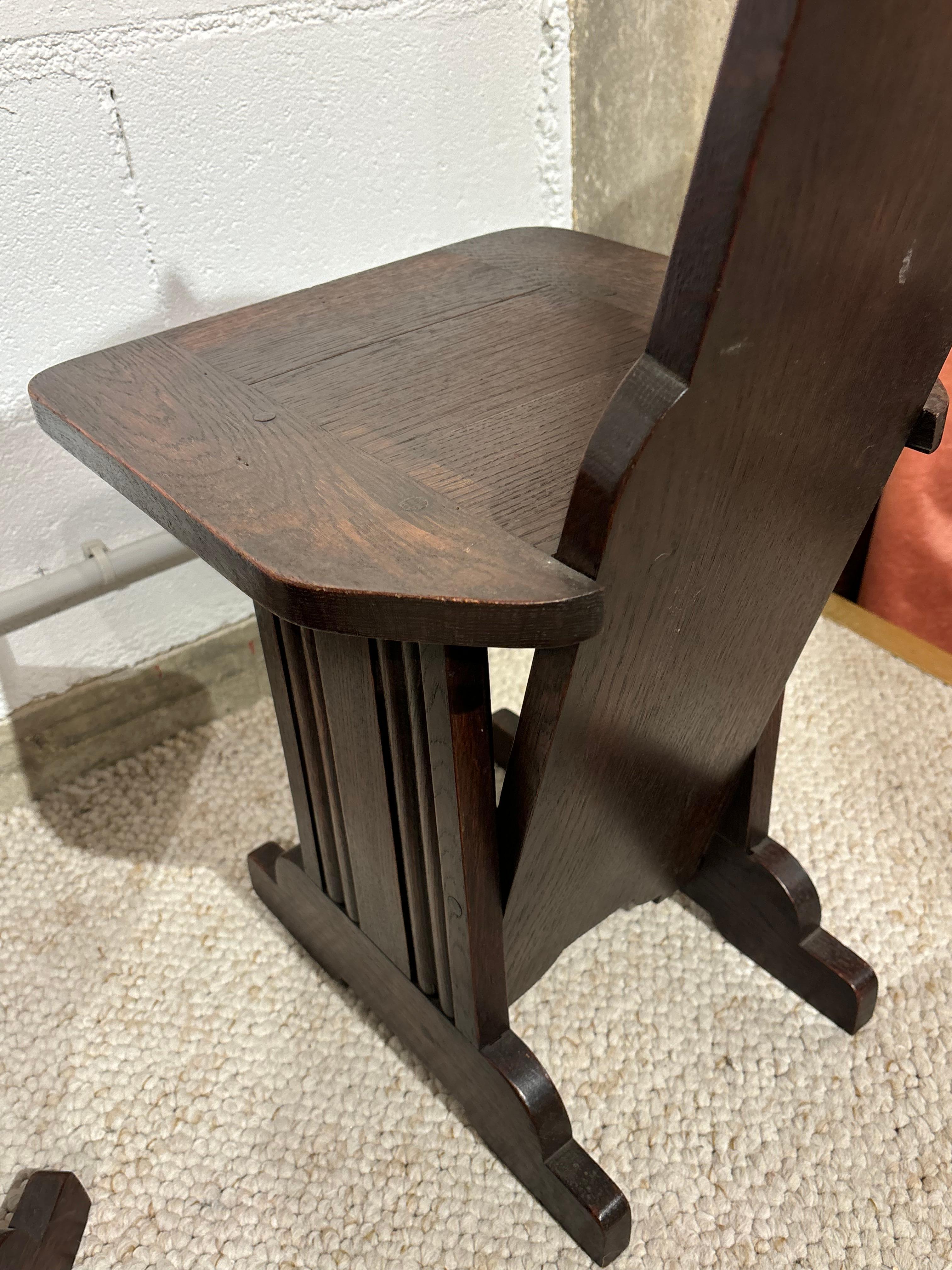 Pair of chairs by Charles Dudouyt