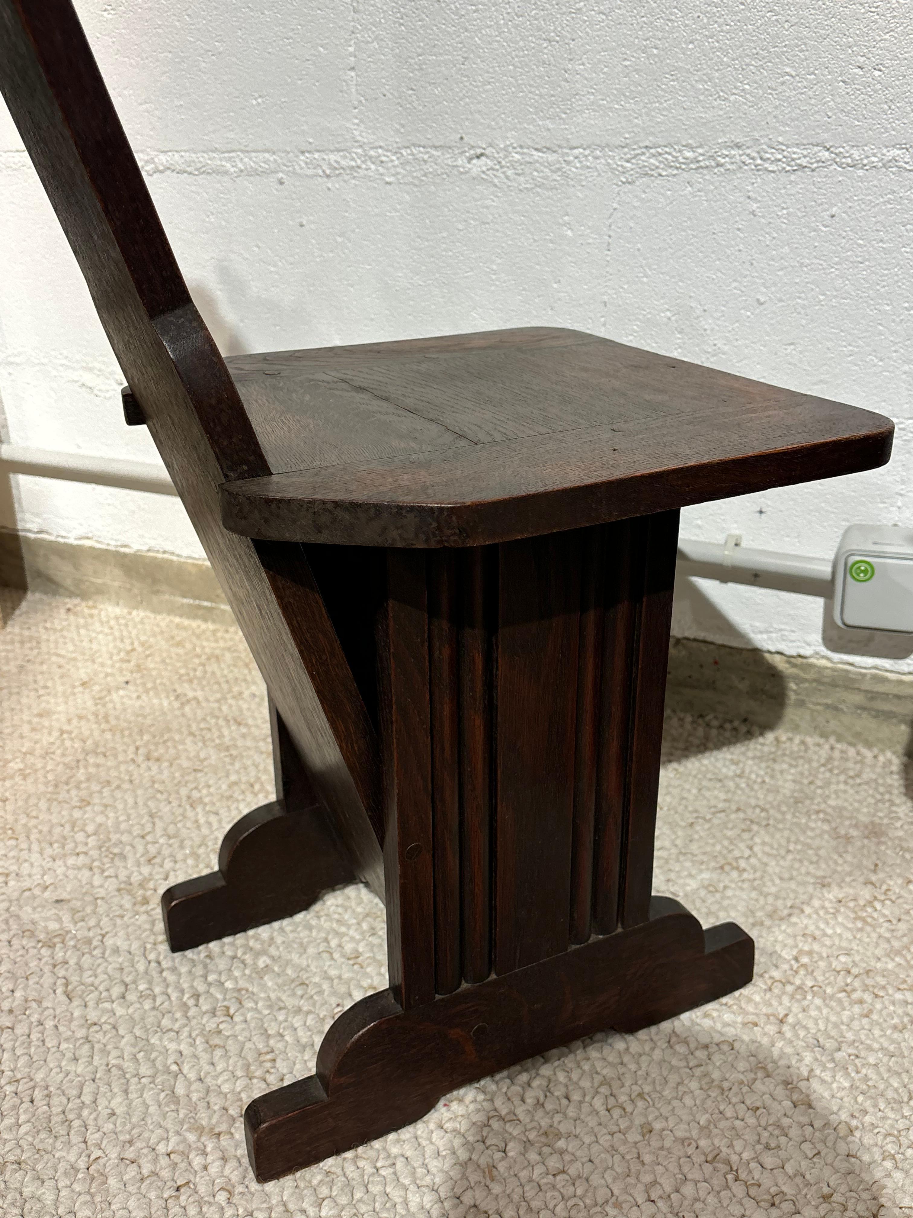 Pair of chairs by Charles Dudouyt