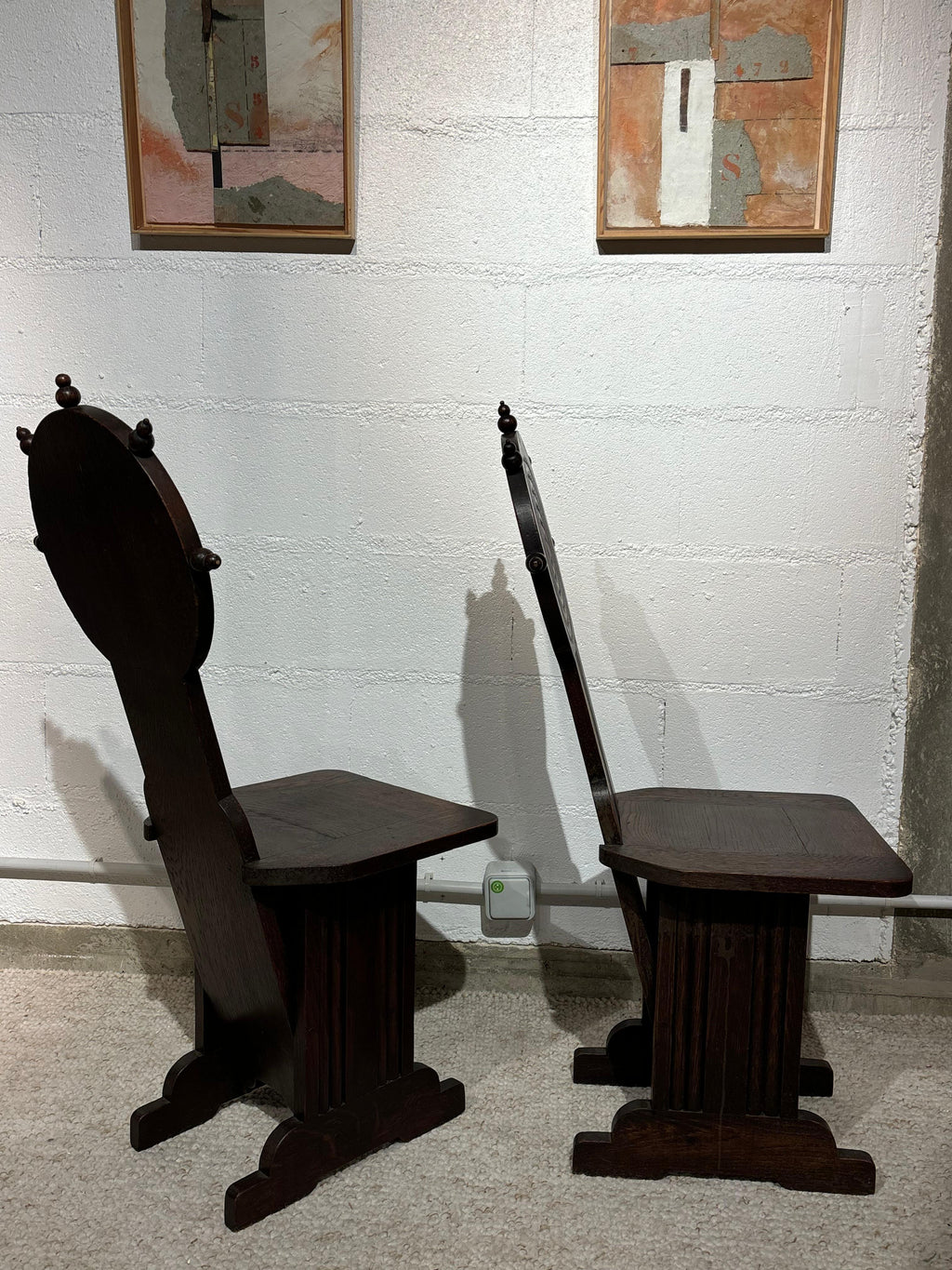 Pair of chairs by Charles Dudouyt