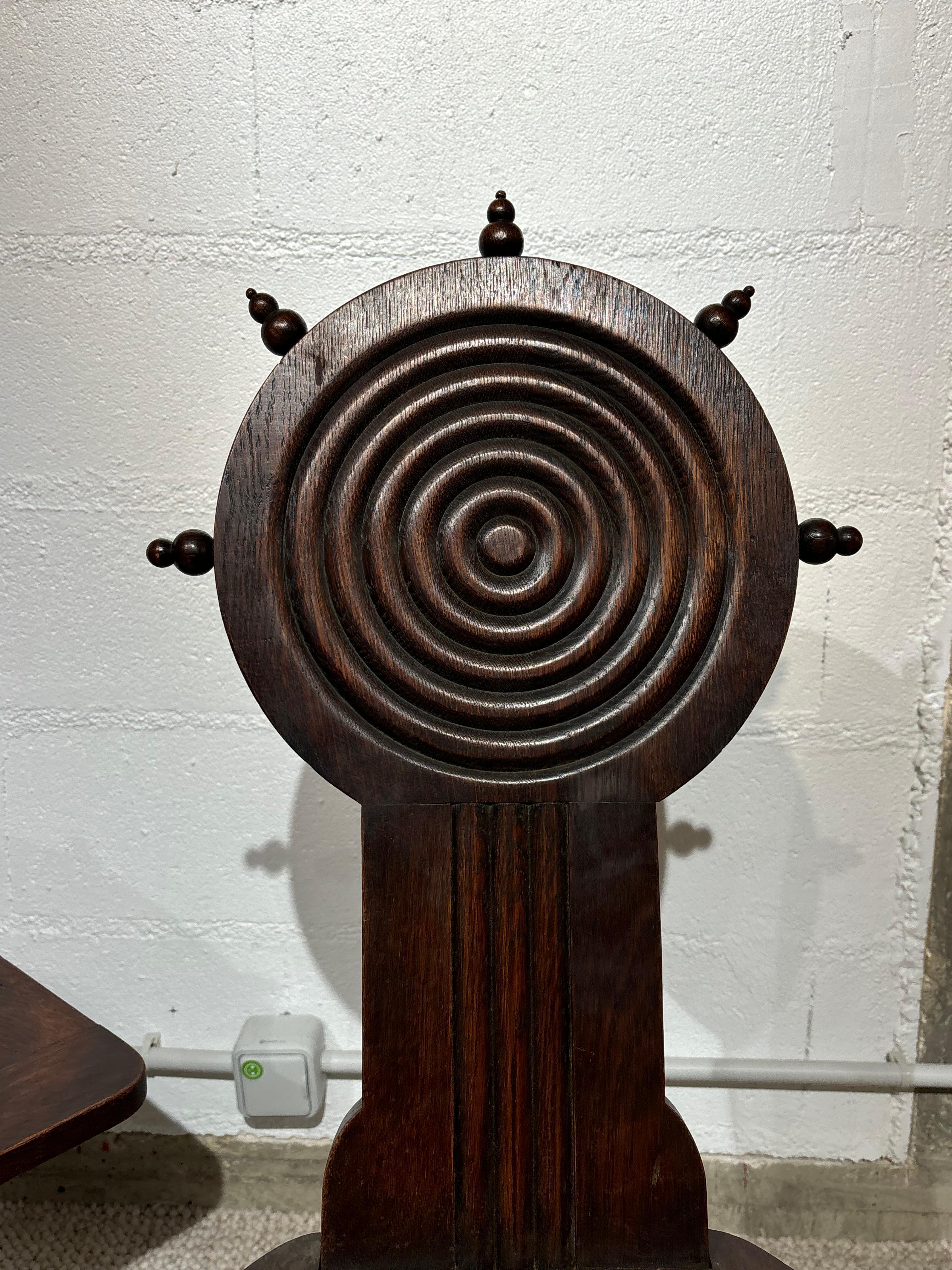 Pair of chairs by Charles Dudouyt