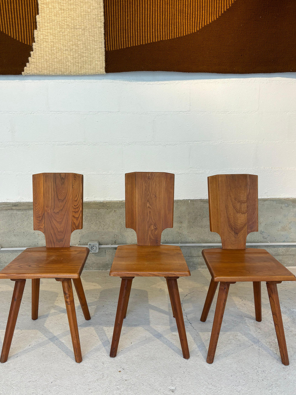 Set of four chairs S28A by Pierre Chapo