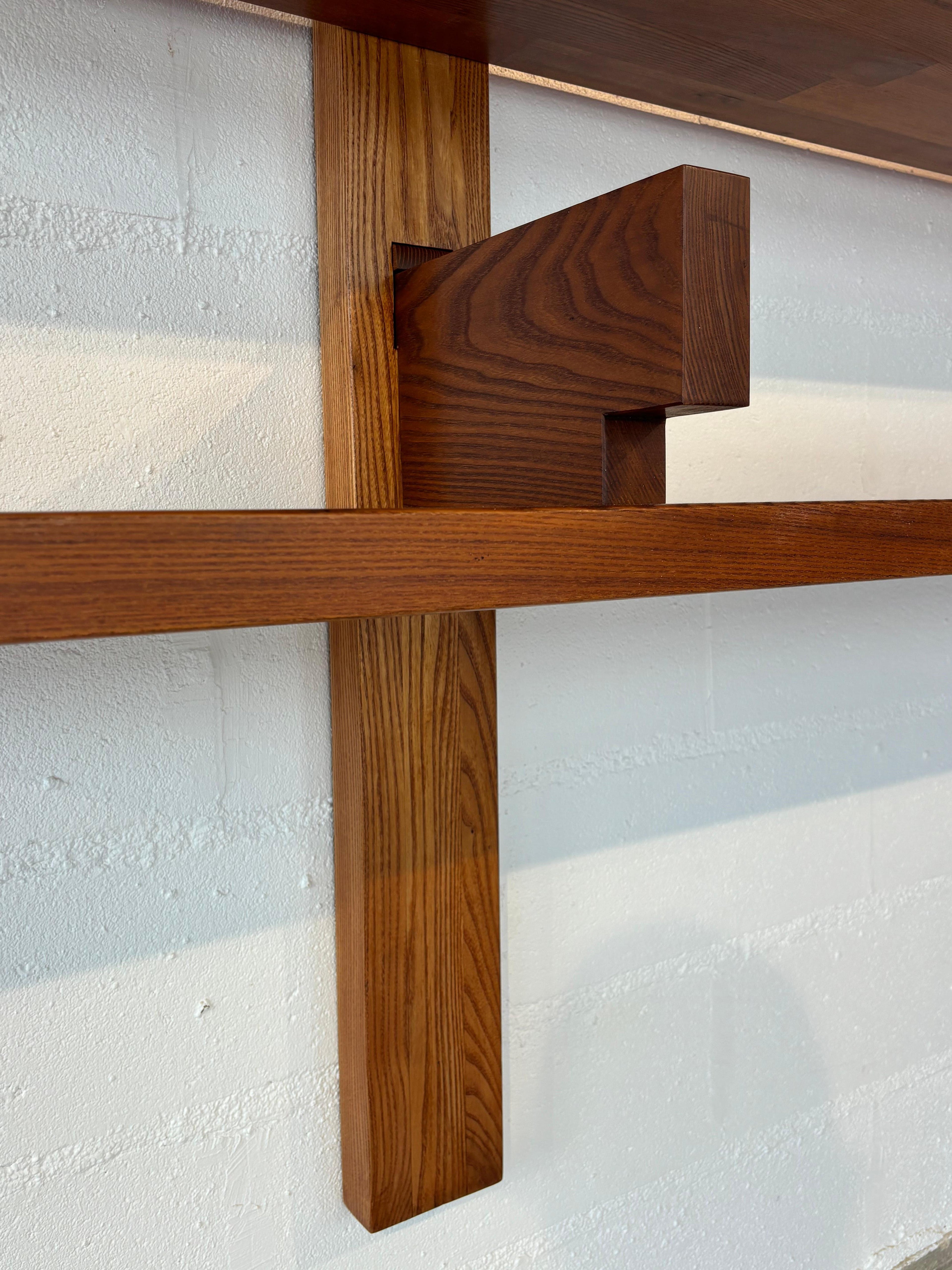 B17A bookcase by Pierre Chapo in massive elm