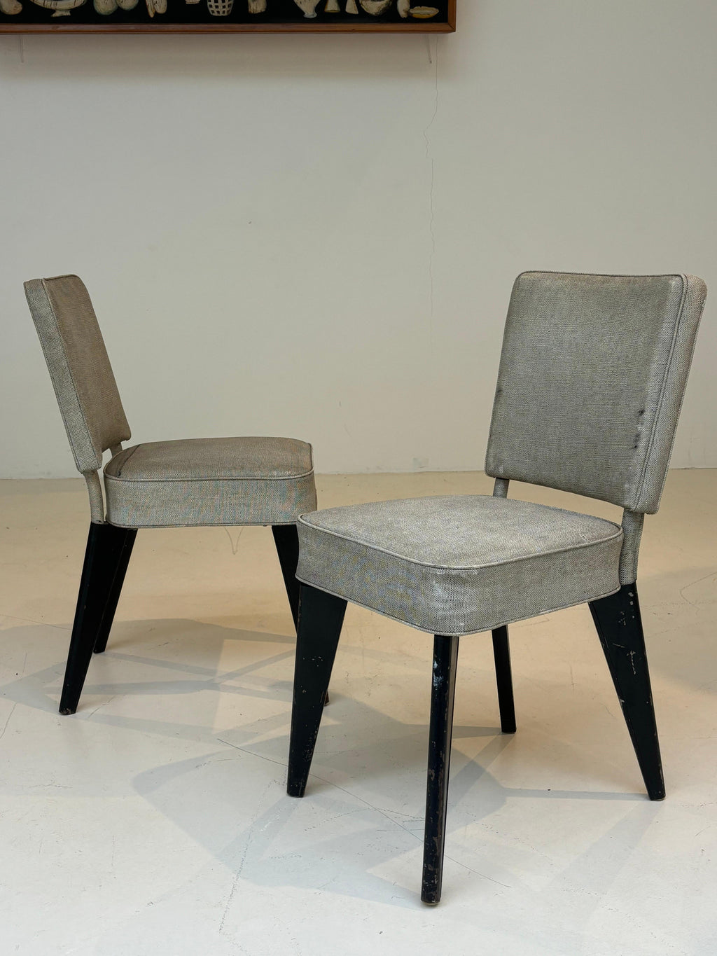 Pair of Chairs by Andre Domin & Marcel Genevriere, Aluminum, 1955