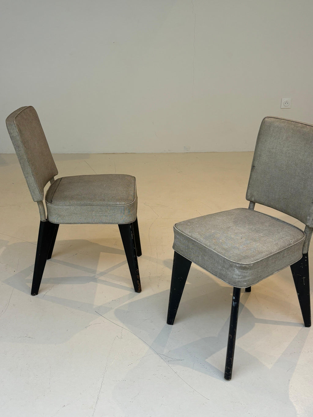 Pair of Chairs by Andre Domin & Marcel Genevriere, Aluminum, 1955