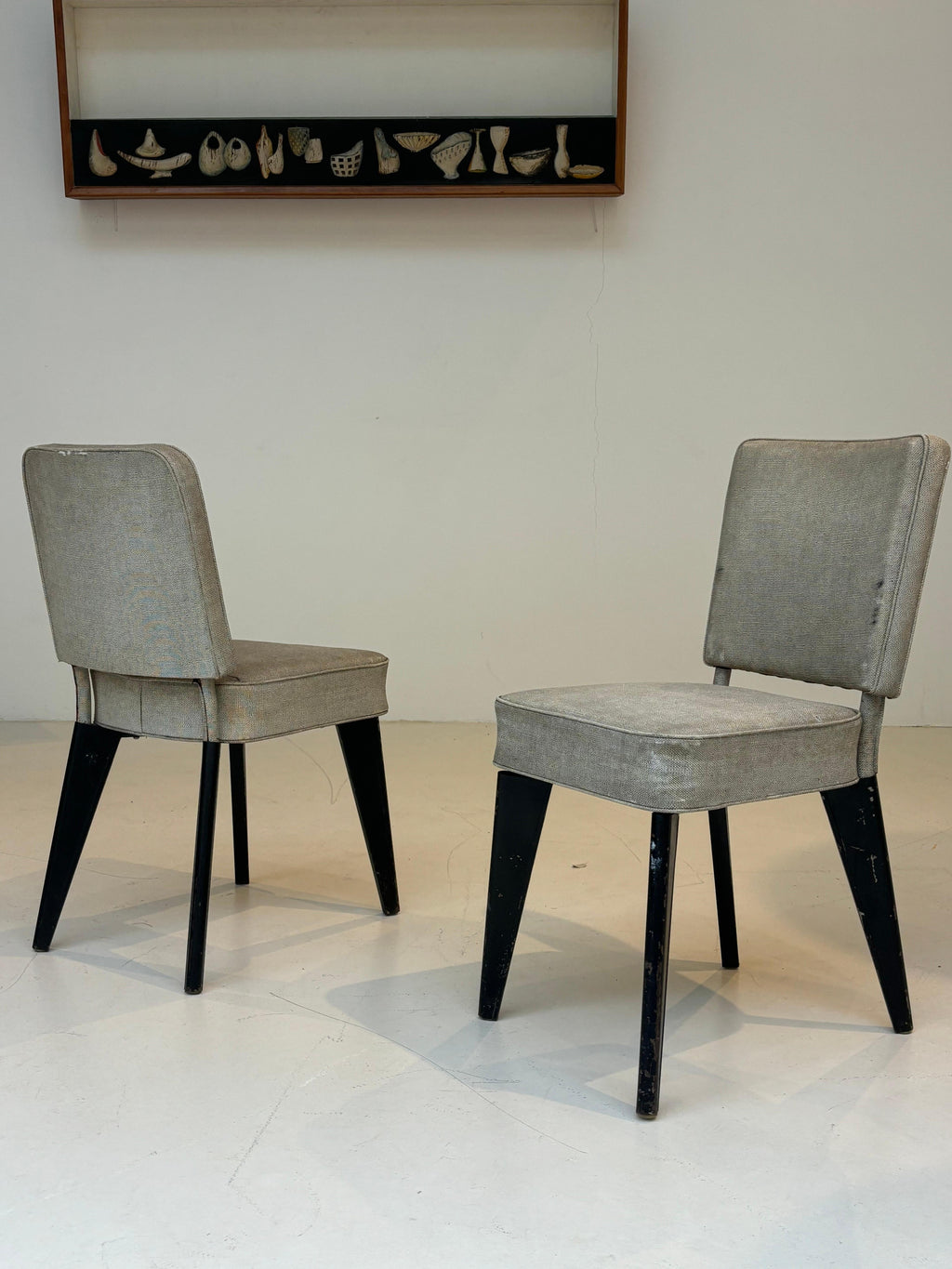 Pair of Chairs by Andre Domin & Marcel Genevriere, Aluminum, 1955