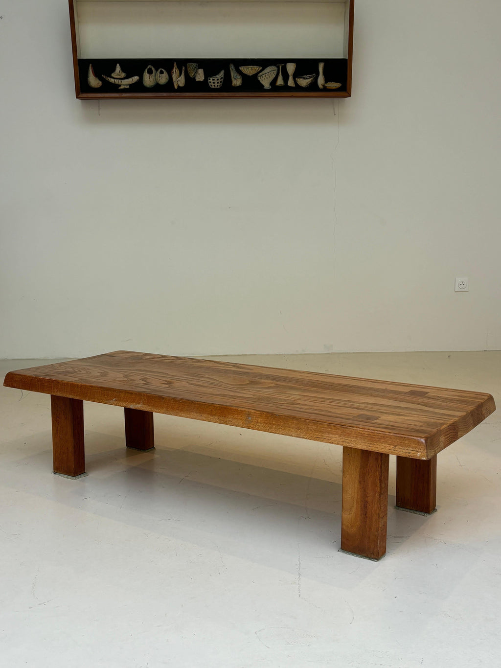 Coffee table : « T08 » by Pierre Chapo circa 1970