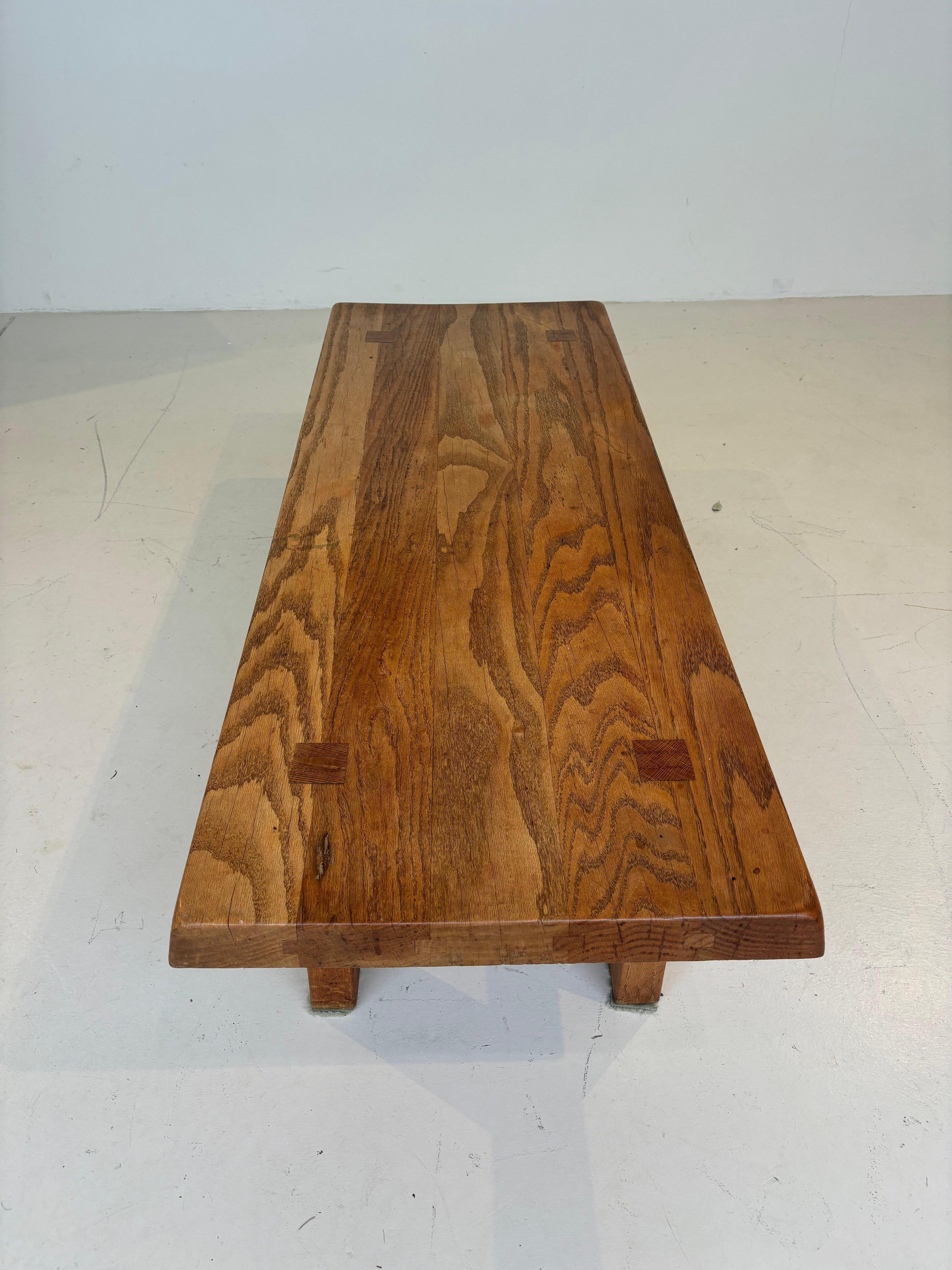 Coffee table : « T08 » by Pierre Chapo circa 1970