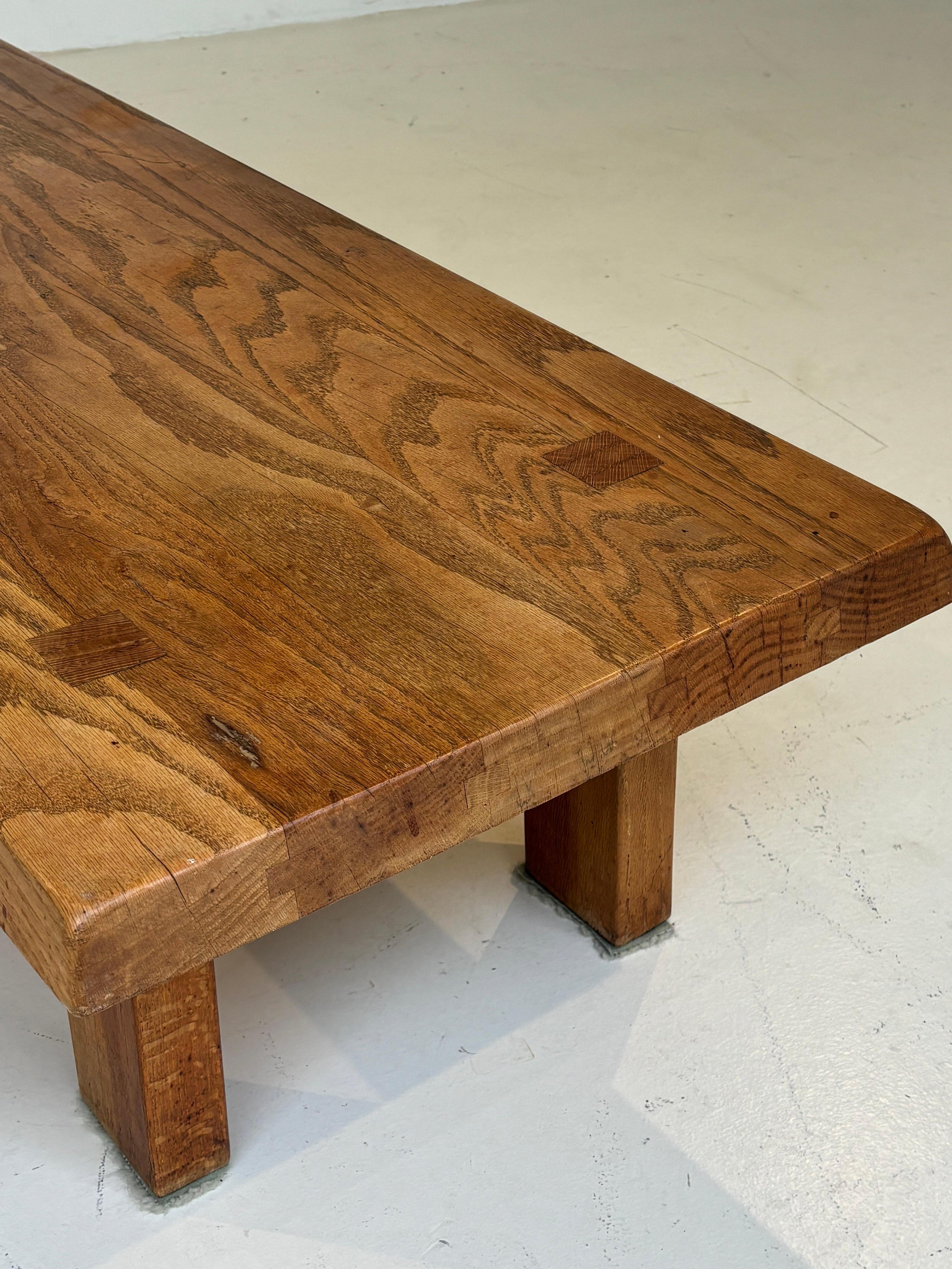 Coffee table : « T08 » by Pierre Chapo circa 1970