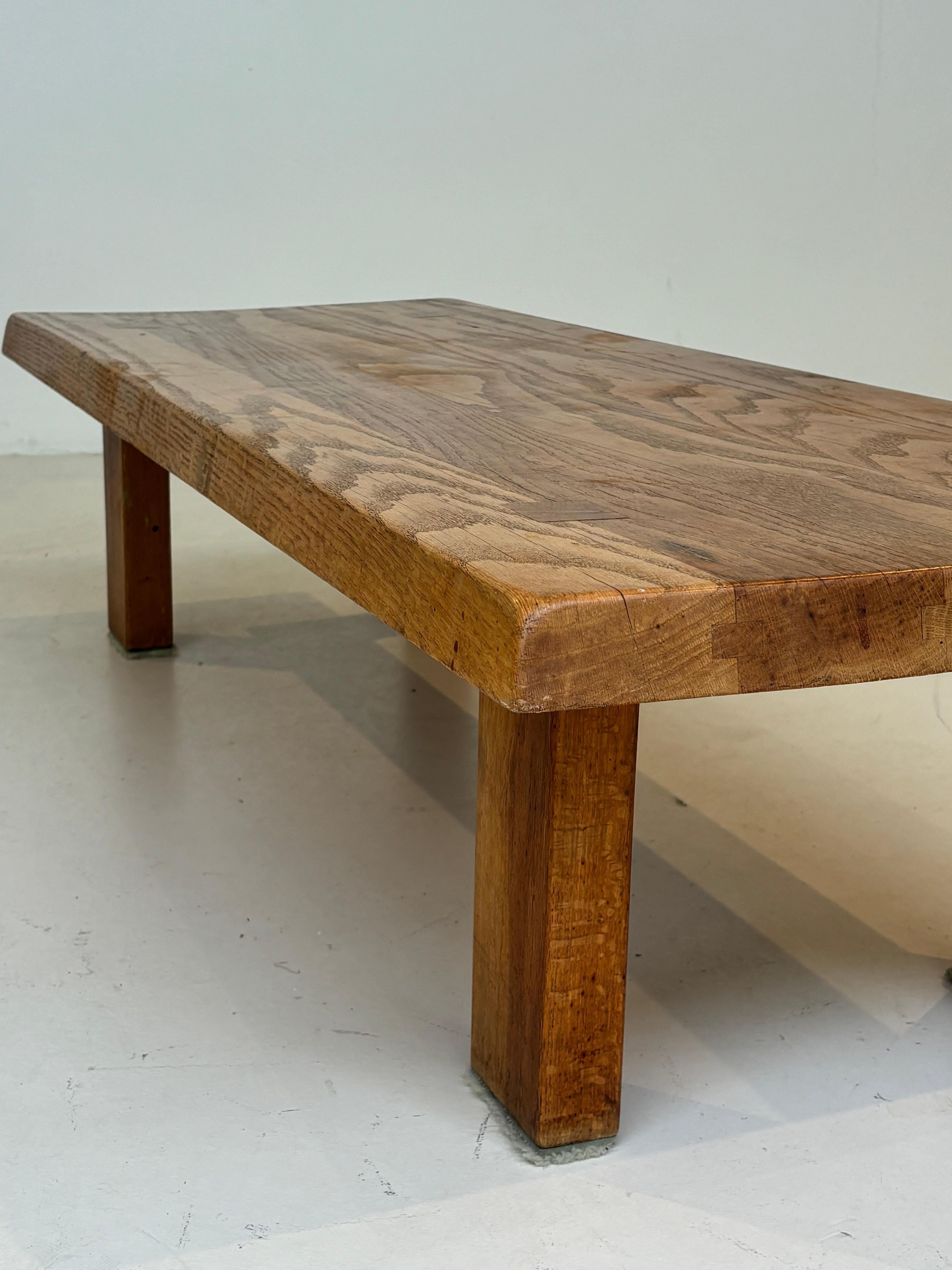 Coffee table : « T08 » by Pierre Chapo circa 1970