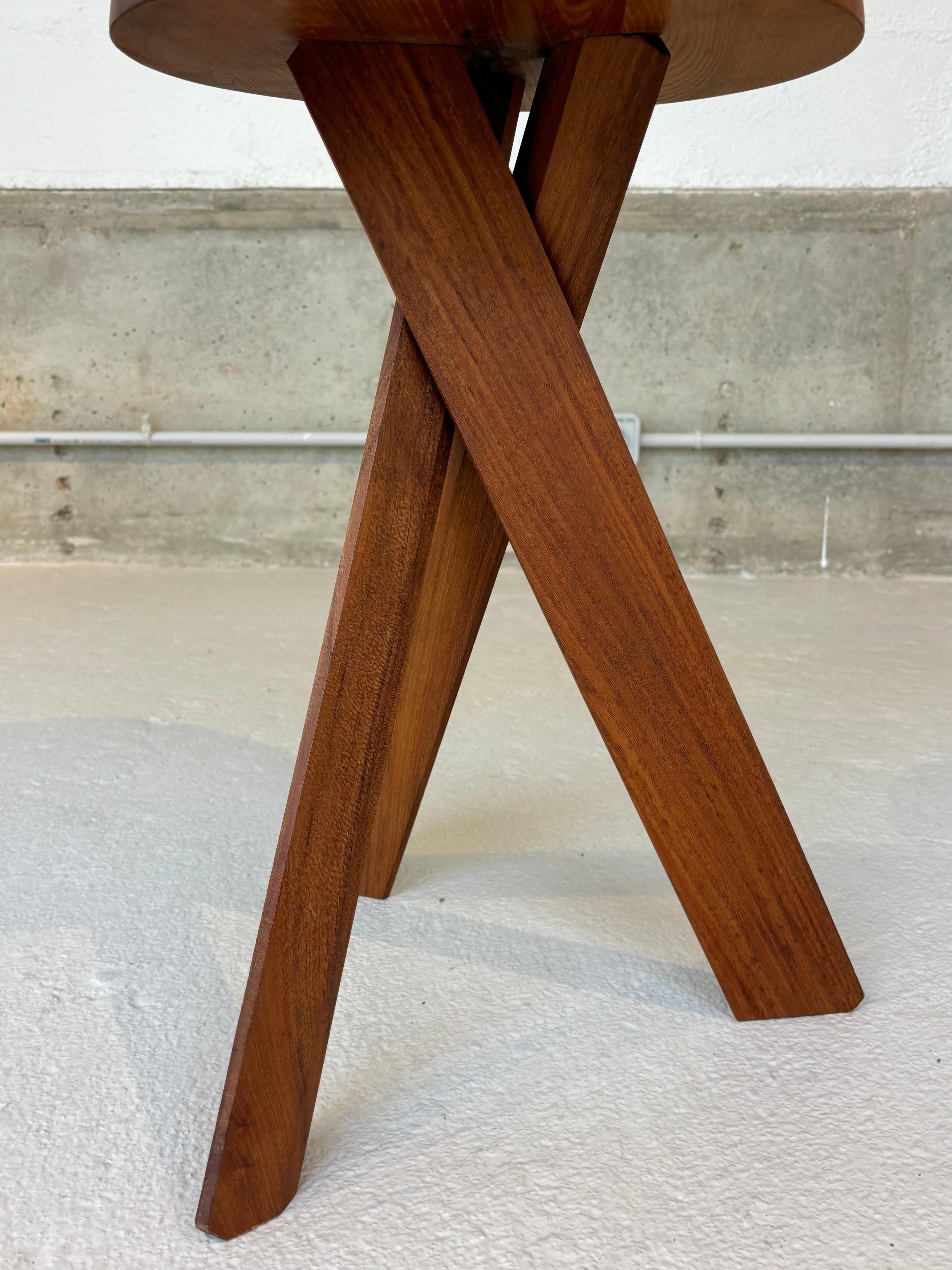 Rare variant of the S31 stool by Pierre Chapo, special order